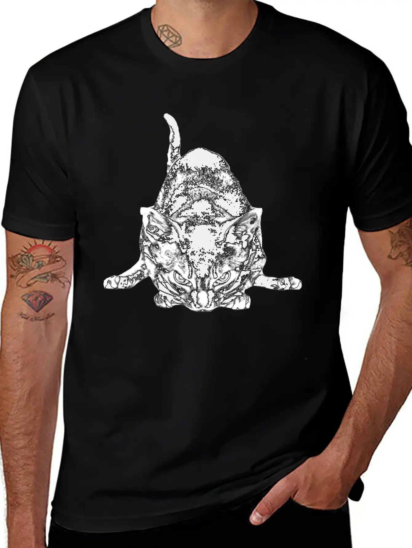 ANGRY CAT Classic Cotton Tee – Unisex Comfort For Any Season