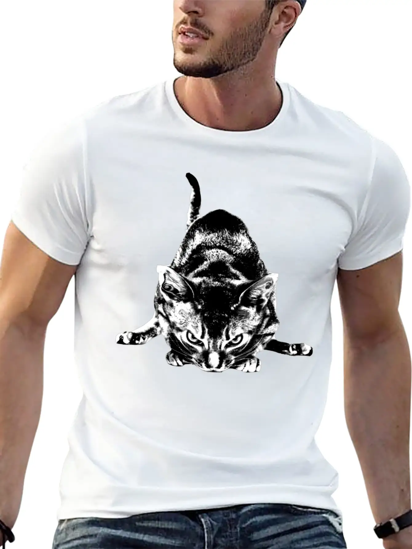 ANGRY CAT Classic Cotton Tee – Unisex Comfort For Any Season