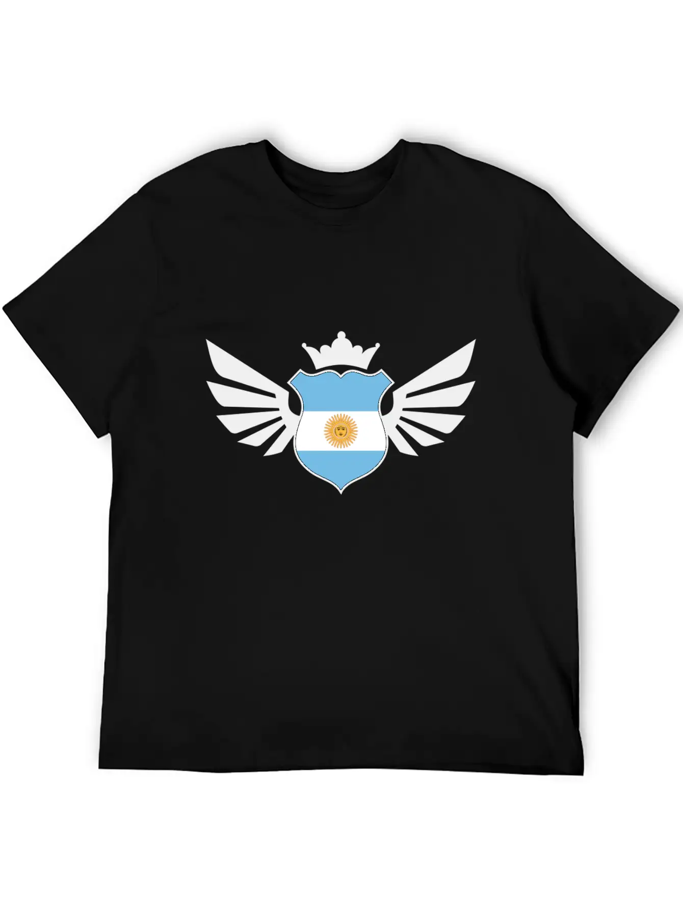 Argentina Emblem Flag Casual Graphic T-Shirt – Simple And Comfortable Daily Wear