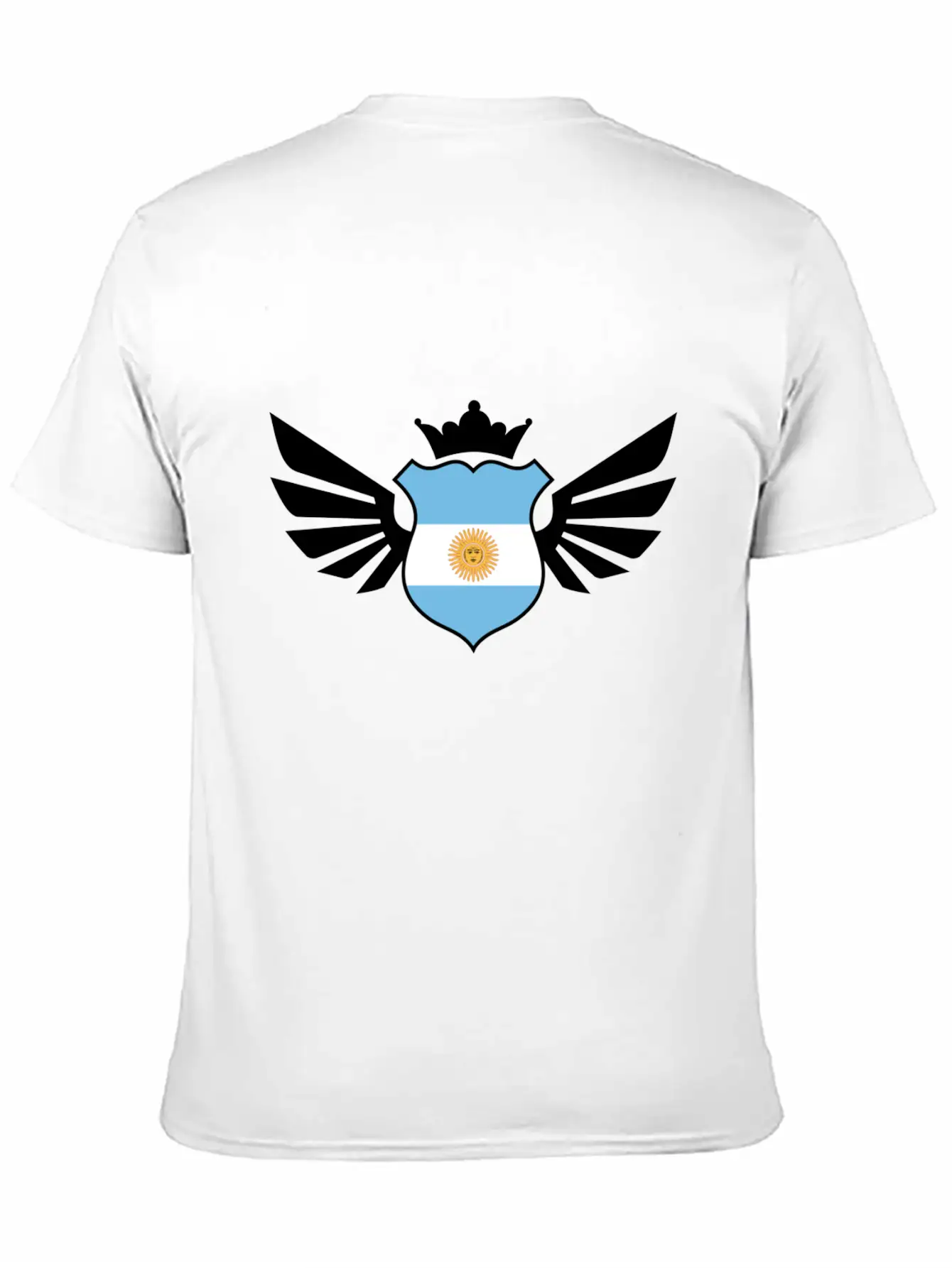 Argentina Emblem Flag Casual Graphic T-Shirt – Simple And Comfortable Daily Wear