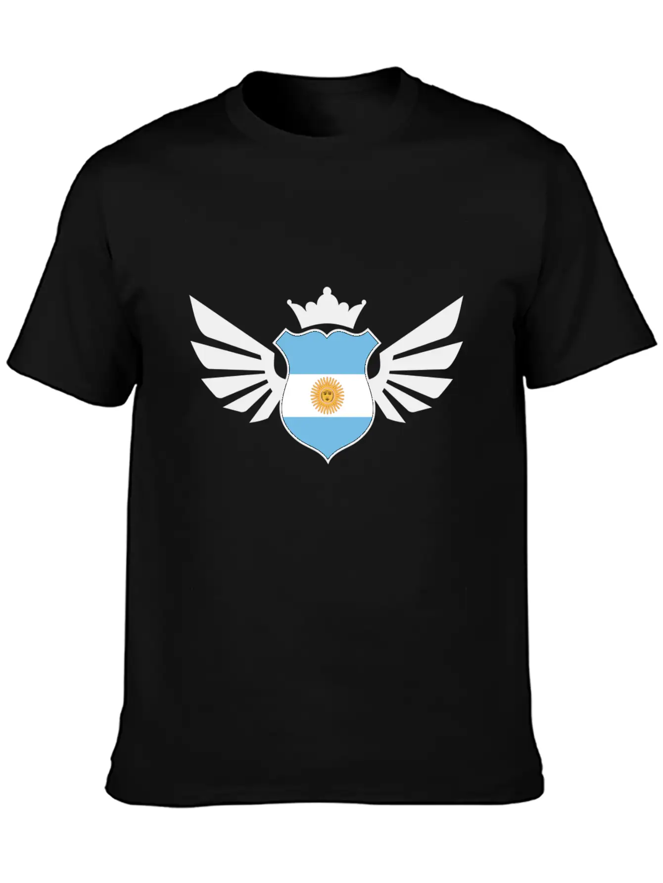 Argentina Emblem Flag Casual Graphic T-Shirt – Simple And Comfortable Daily Wear
