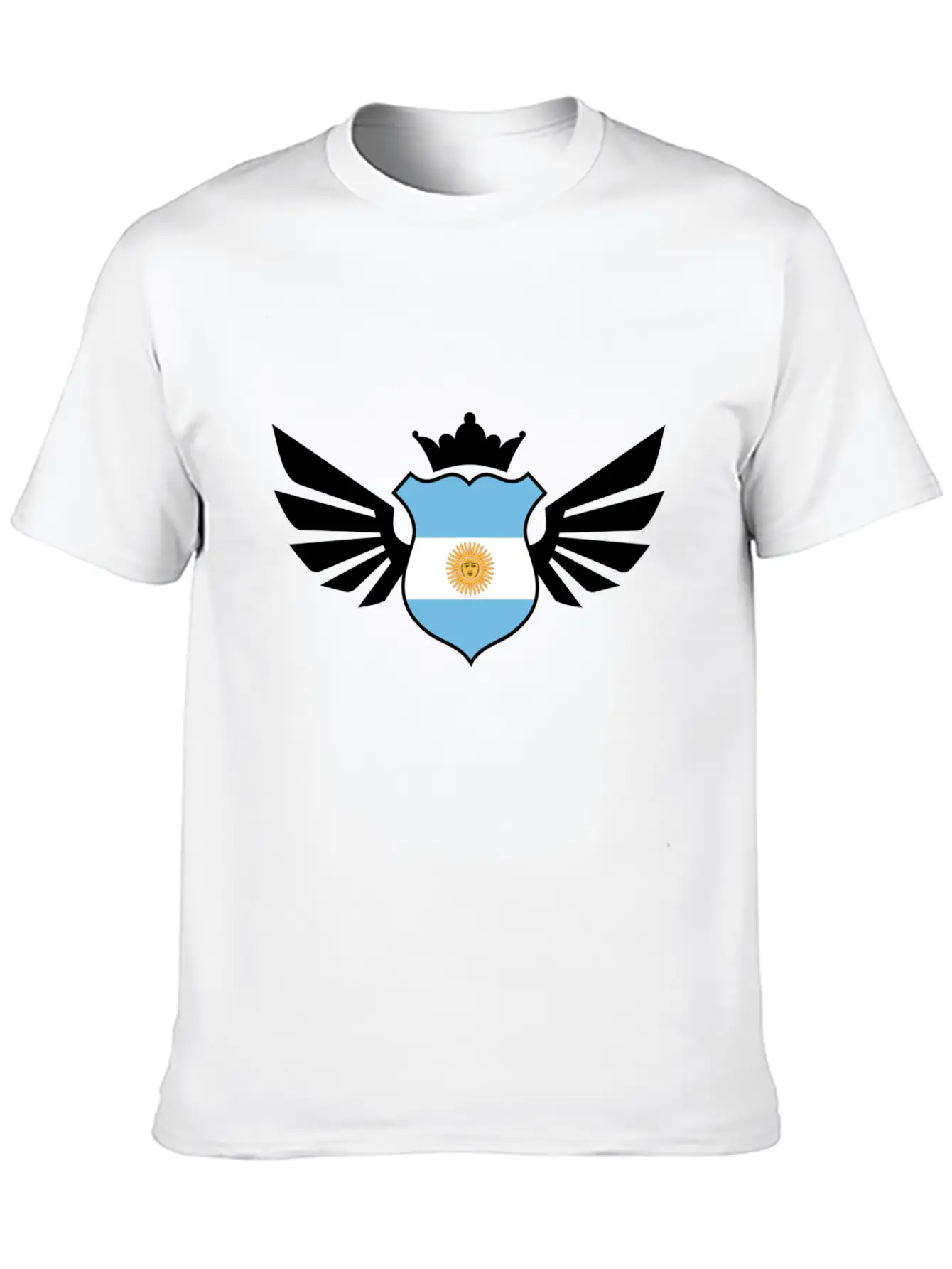 Argentina Emblem Flag Casual Graphic T-Shirt – Simple And Comfortable Daily Wear