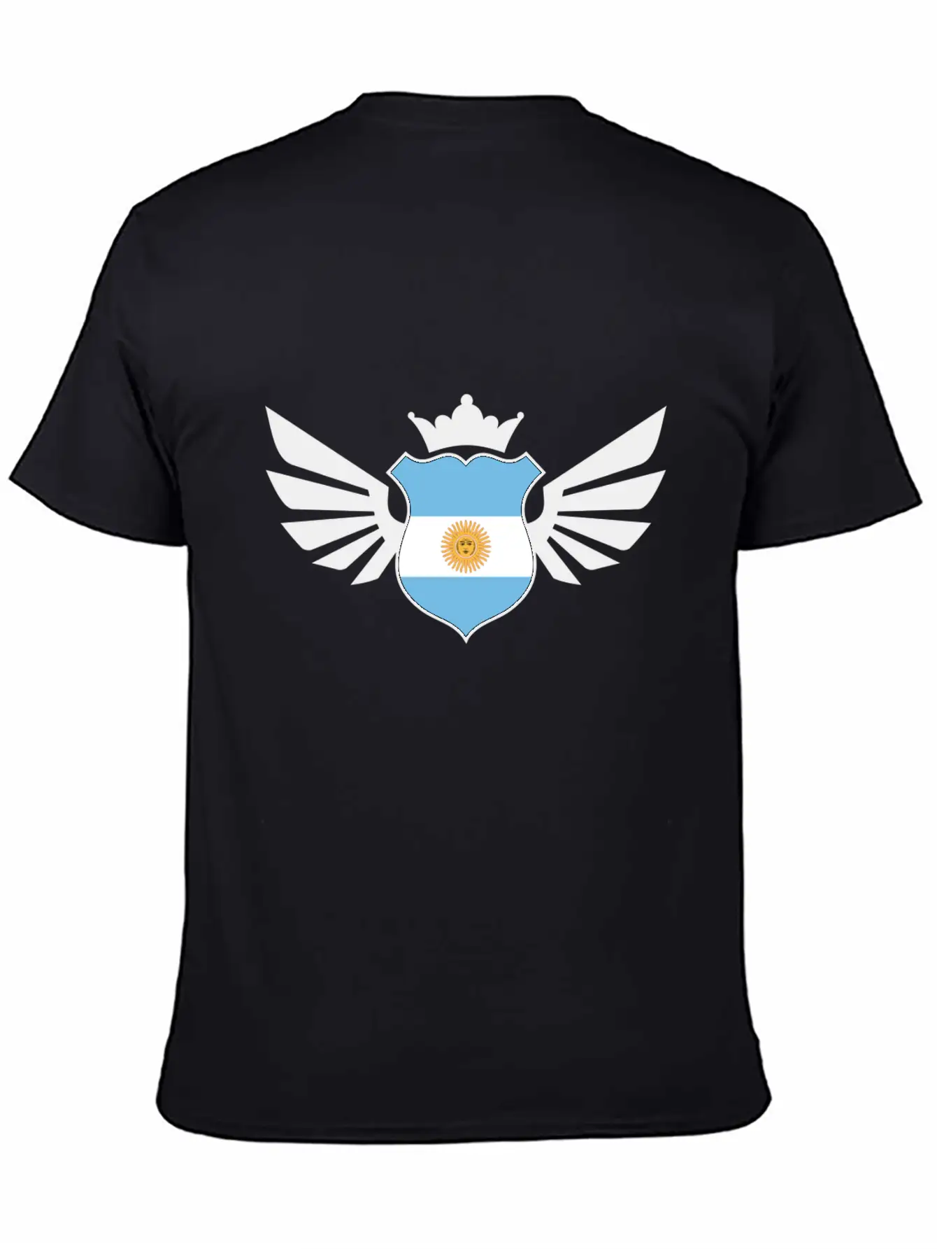 Argentina Emblem Flag Casual Graphic T-Shirt – Simple And Comfortable Daily Wear