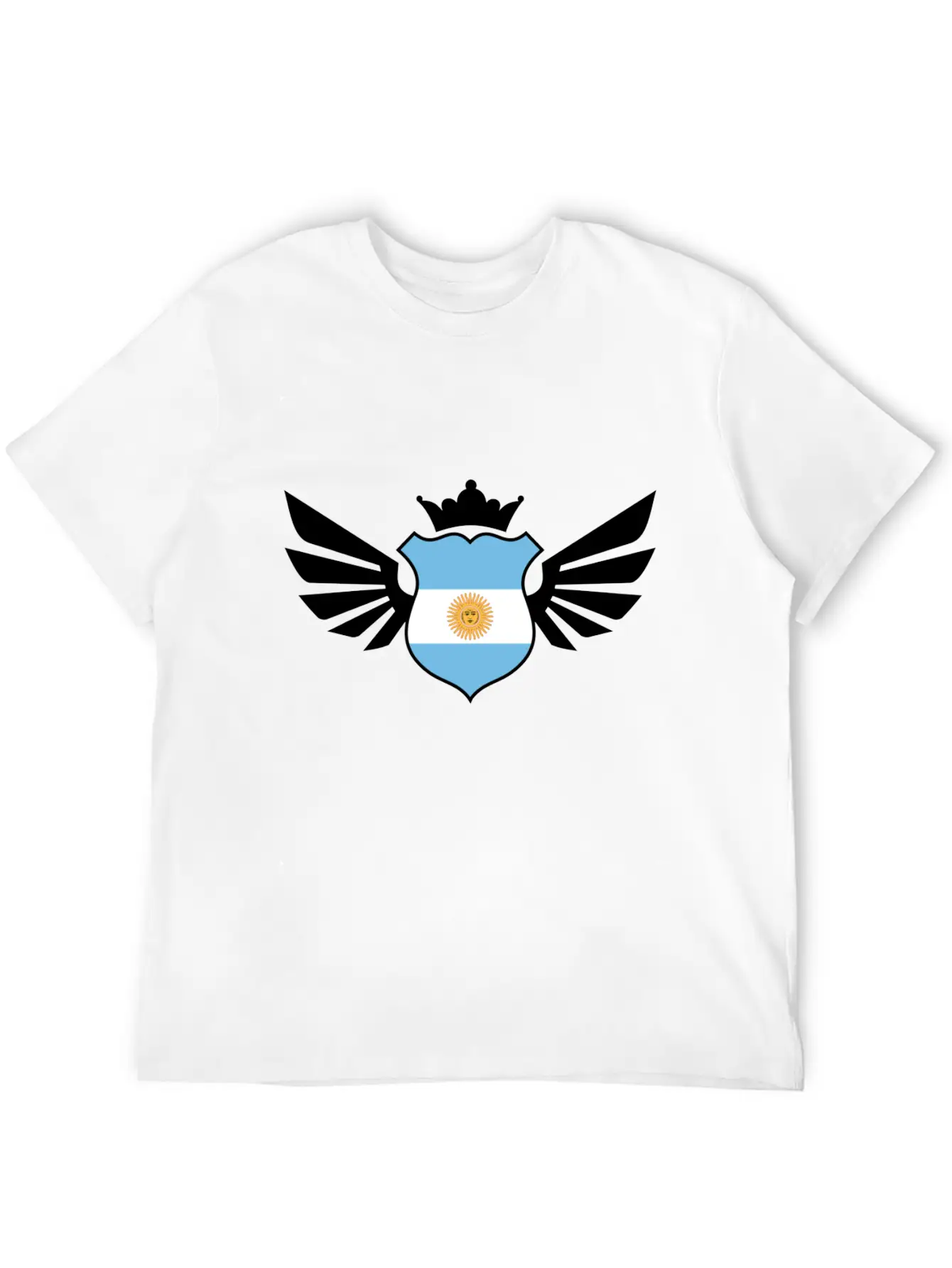 Argentina Emblem Flag Casual Graphic T-Shirt – Simple And Comfortable Daily Wear
