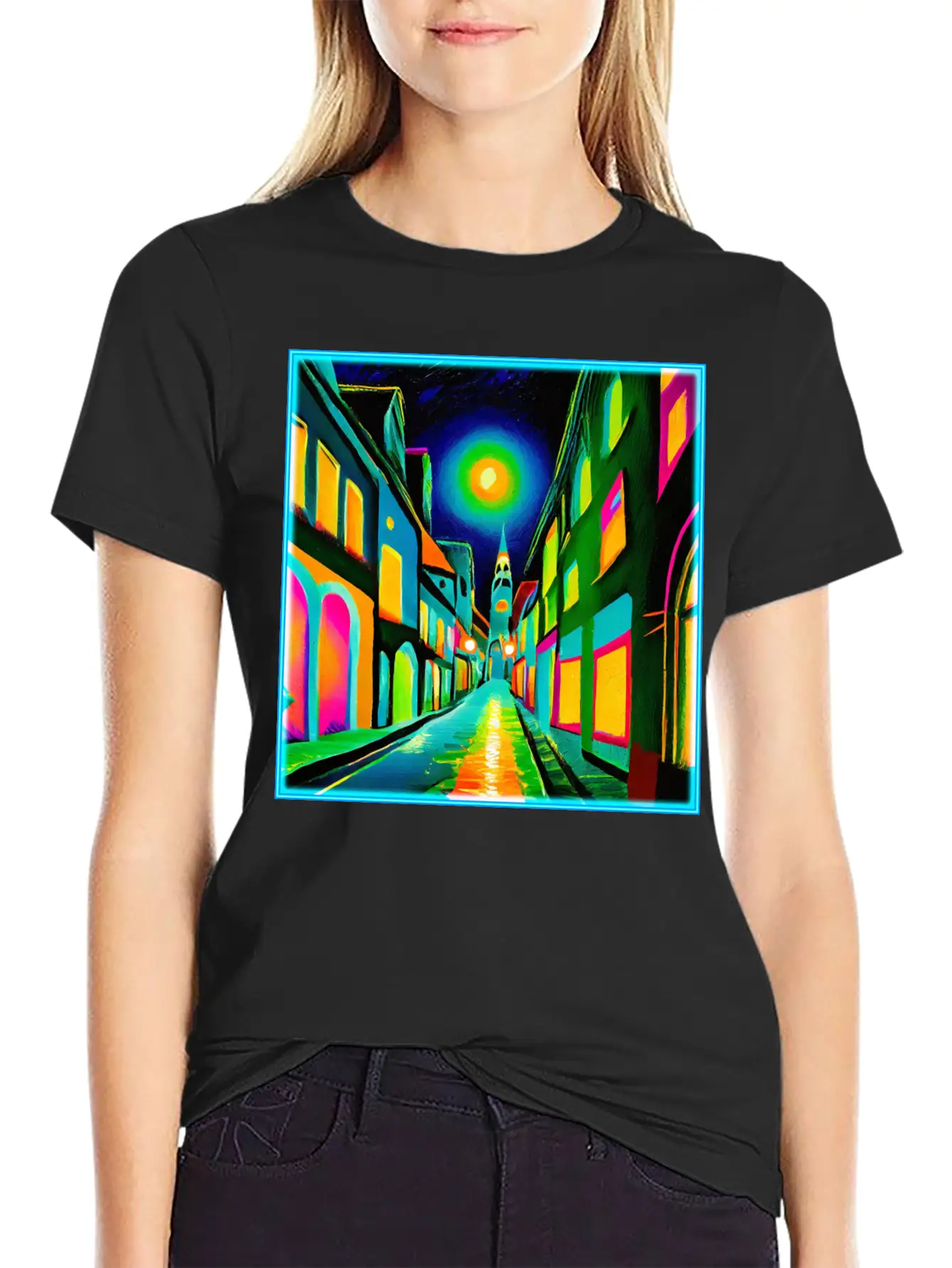 ART DECO Striding & Strolling Classic Cotton Tee – Unisex Comfort For Any Season