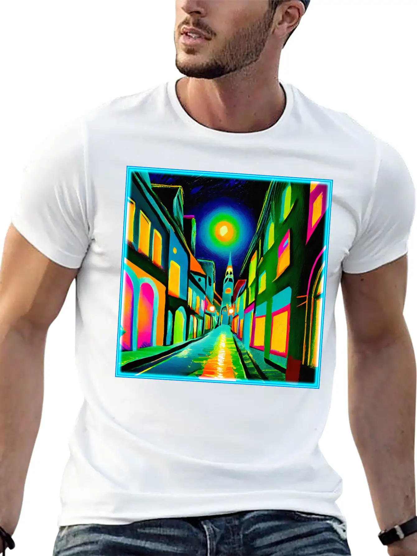 ART DECO Striding & Strolling Classic Cotton Tee – Unisex Comfort For Any Season