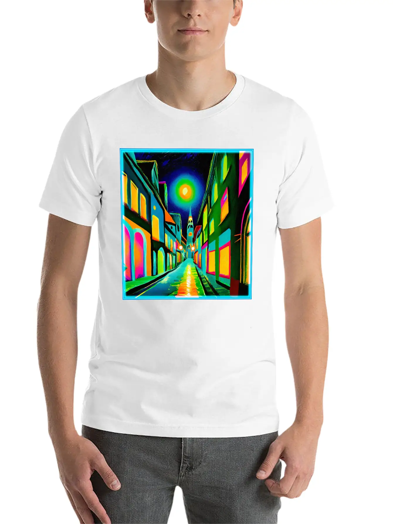 ART DECO Striding & Strolling Classic Cotton Tee – Unisex Comfort For Any Season