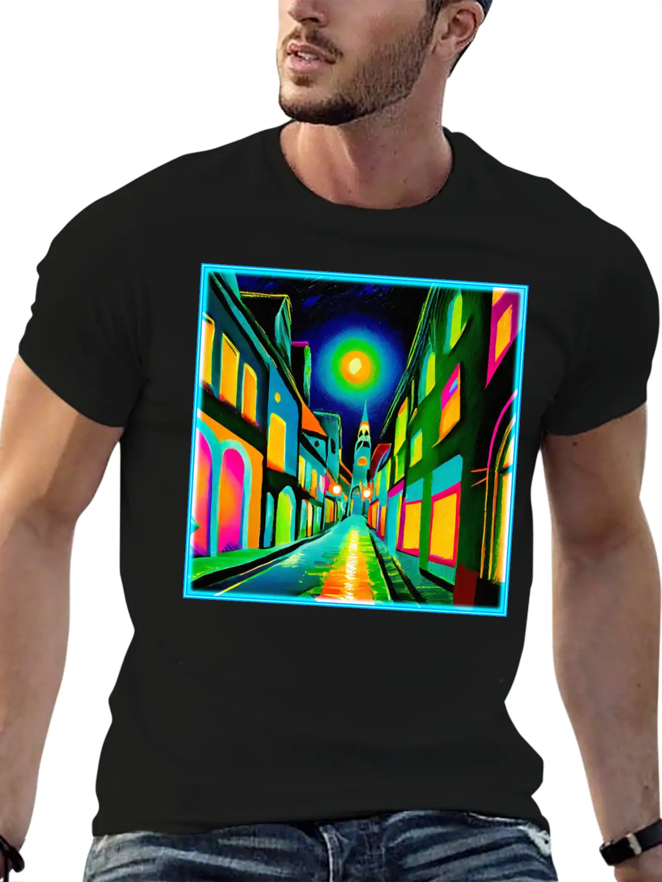 ART DECO Striding & Strolling Classic Cotton Tee – Unisex Comfort For Any Season