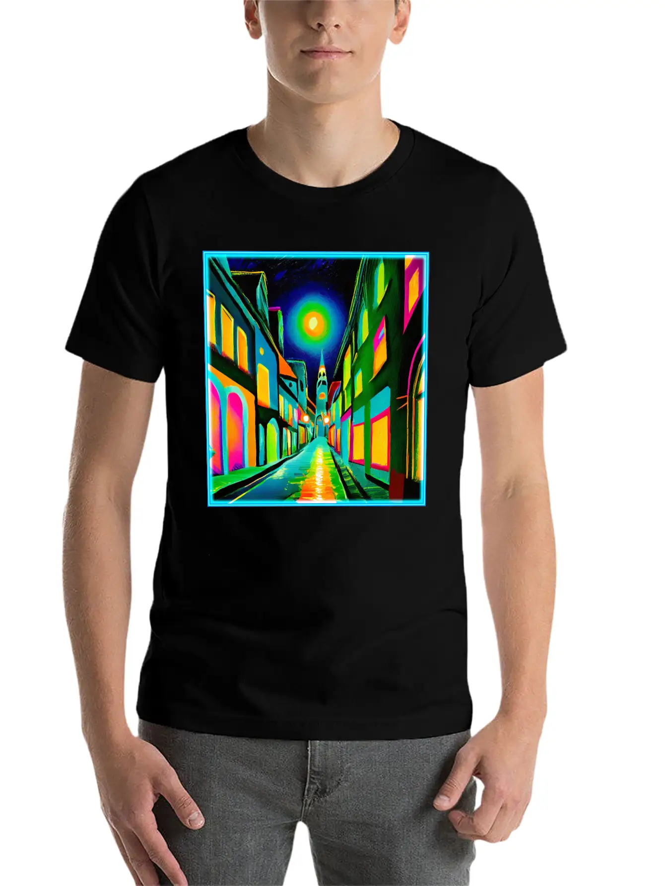 ART DECO Striding & Strolling Classic Cotton Tee – Unisex Comfort For Any Season
