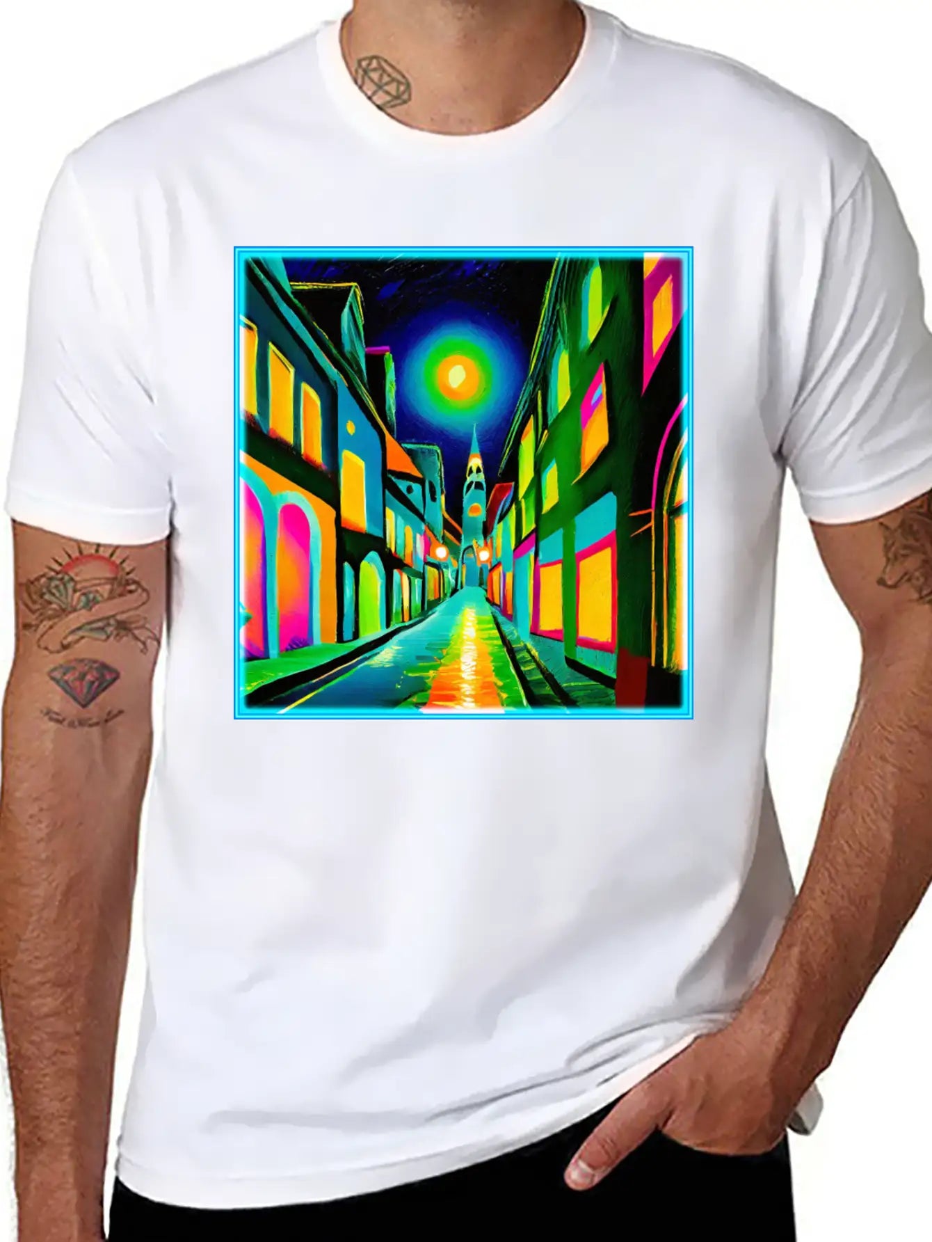 ART DECO Striding & Strolling Classic Cotton Tee – Unisex Comfort For Any Season
