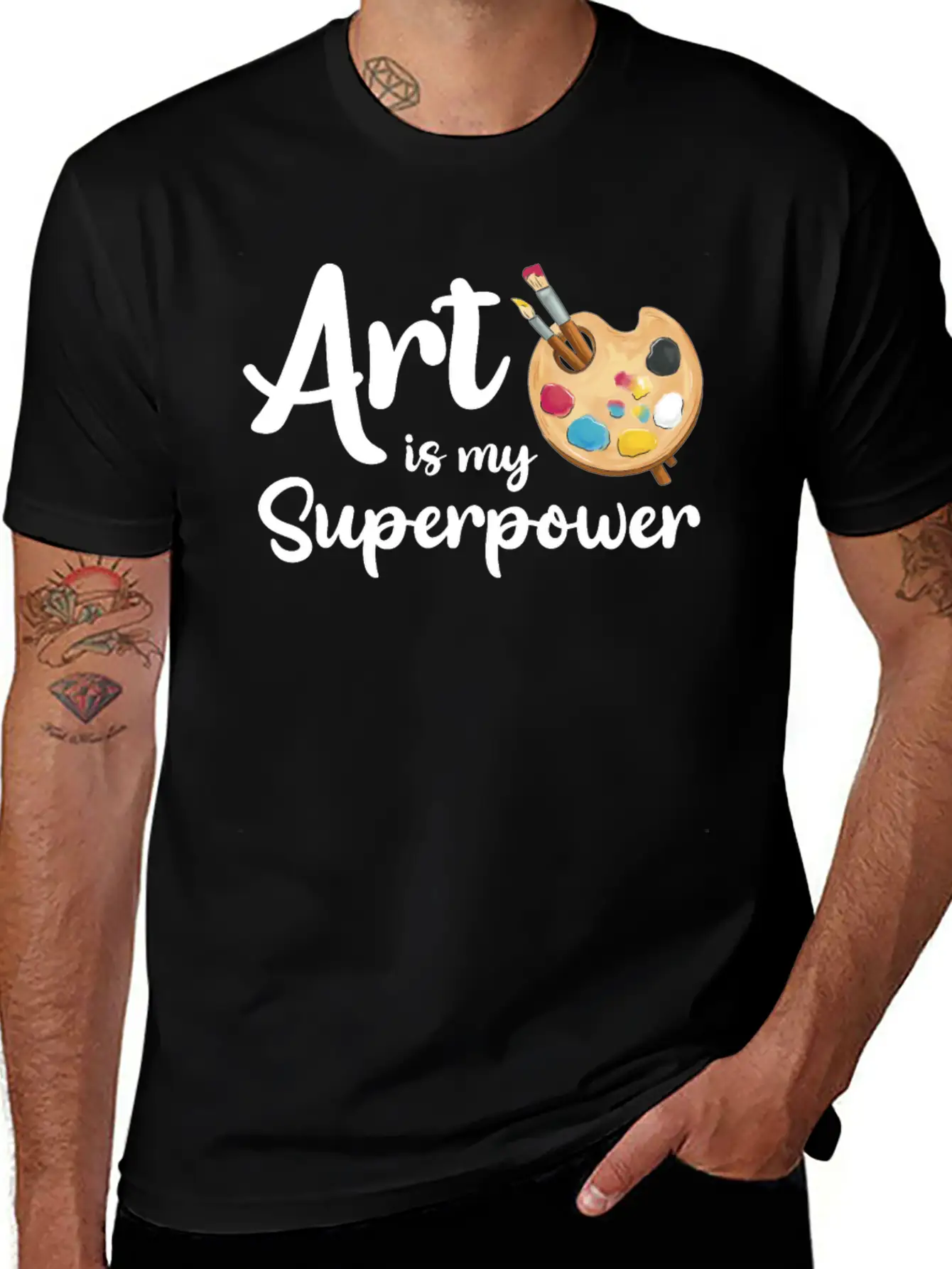 Art Is My Superpower Classic Cotton Tee – Unisex Comfort For Any Season
