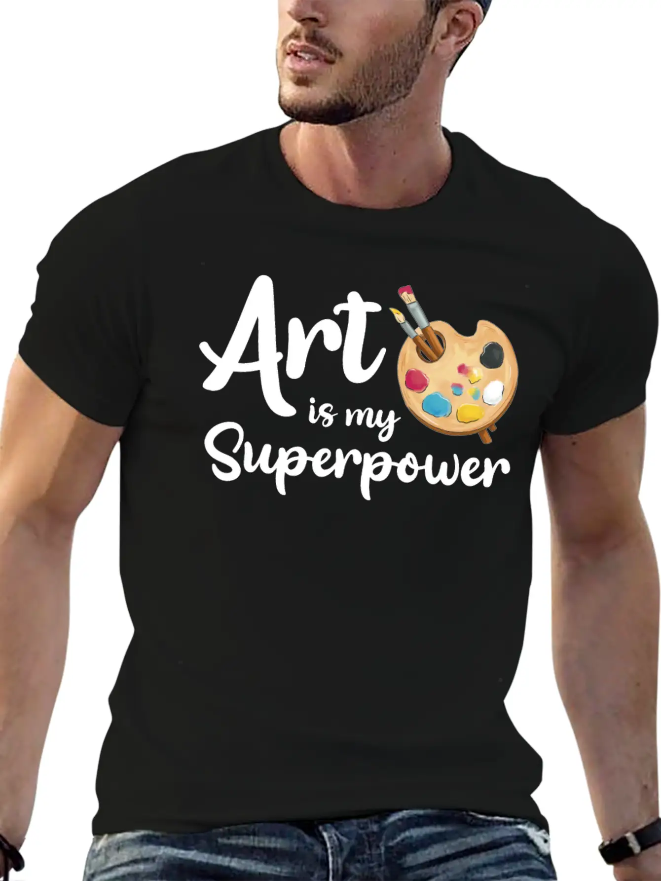 Art Is My Superpower Classic Cotton Tee – Unisex Comfort For Any Season