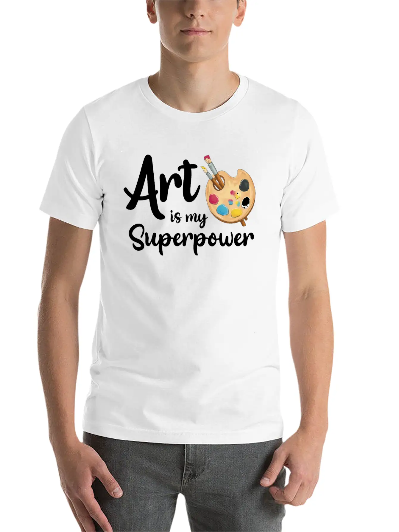 Art Is My Superpower Classic Cotton Tee – Unisex Comfort For Any Season