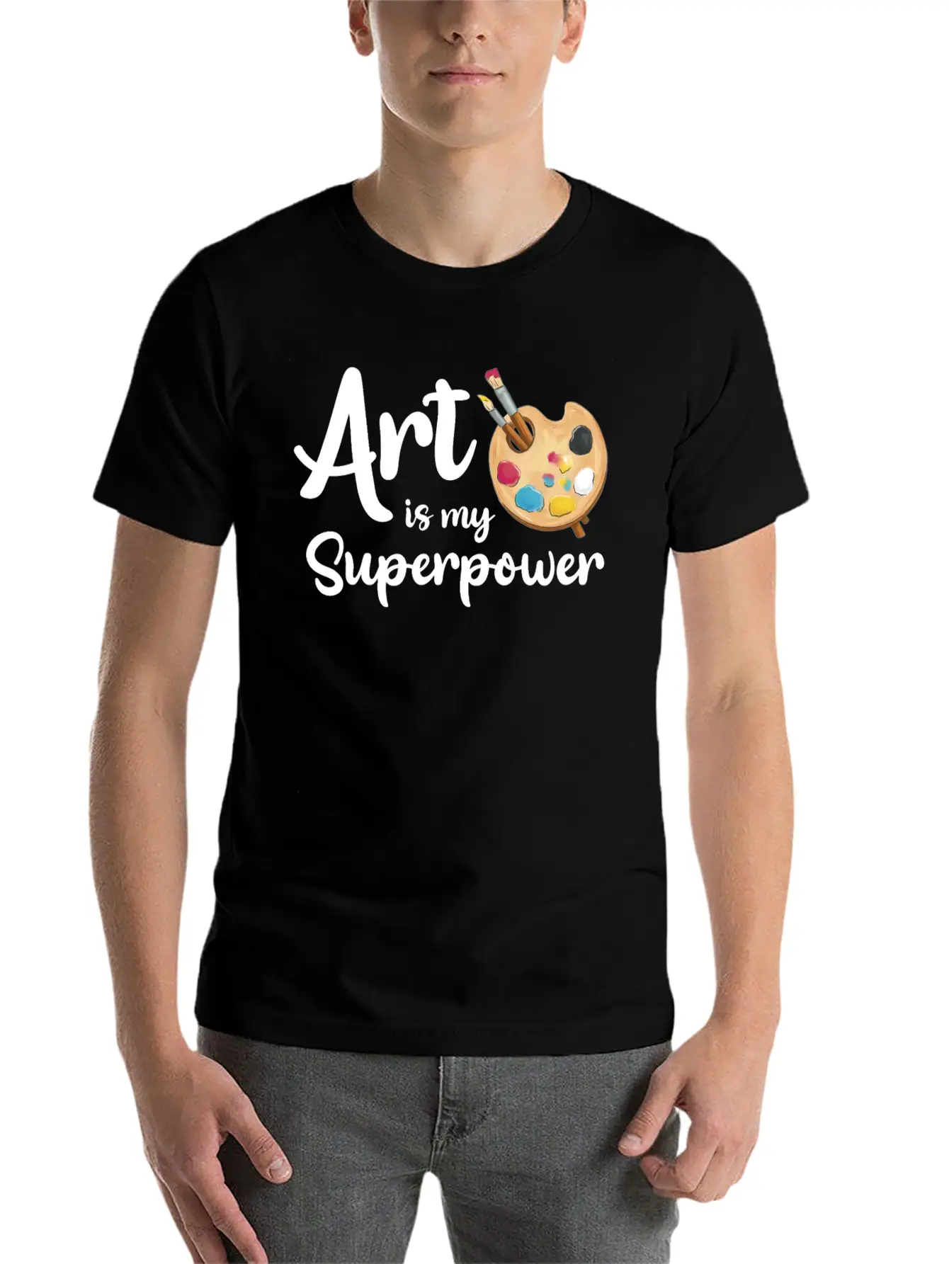 Art Is My Superpower Classic Cotton Tee – Unisex Comfort For Any Season
