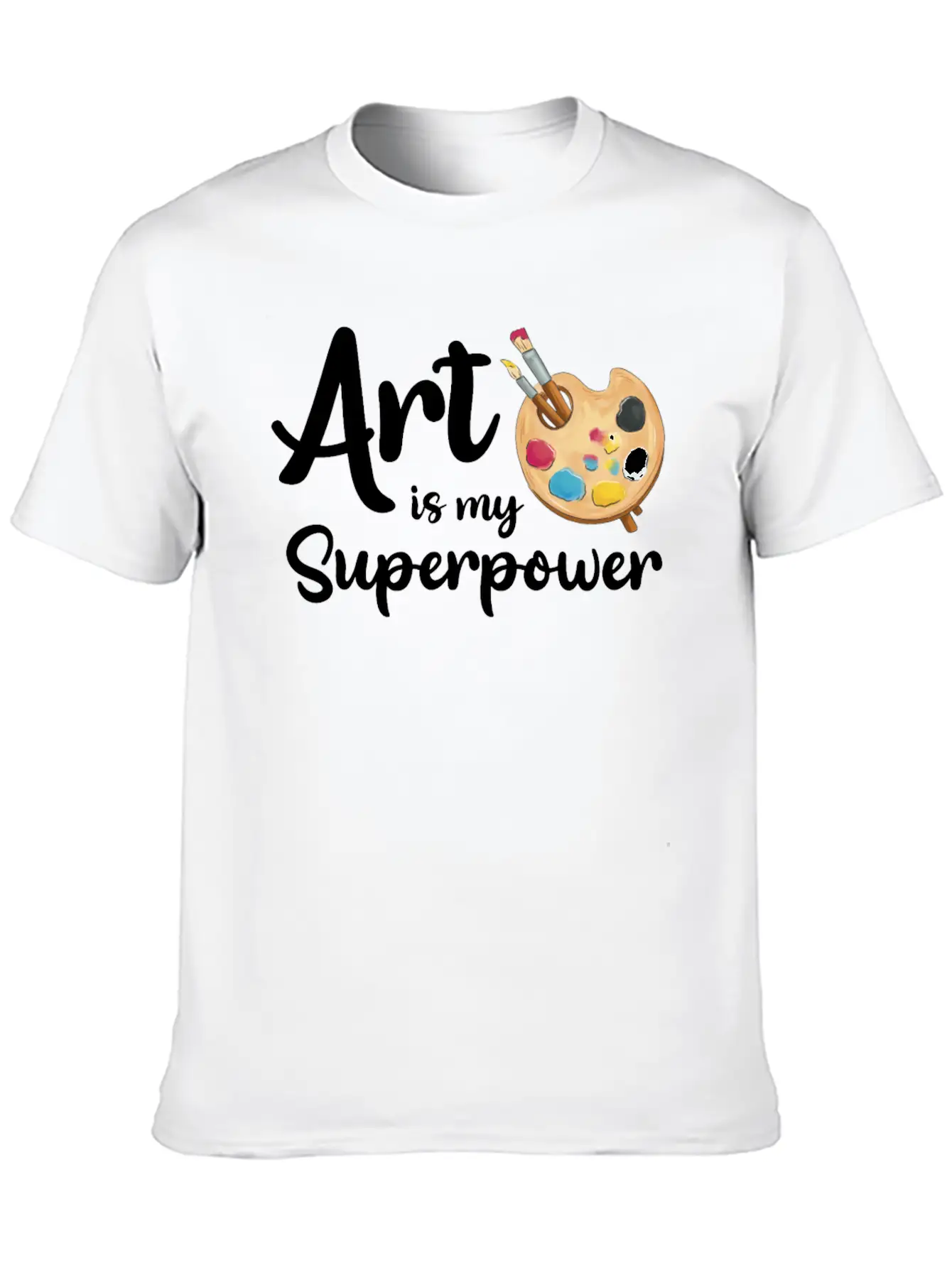 Art Is My Superpower Classic Cotton Tee – Unisex Comfort For Any Season