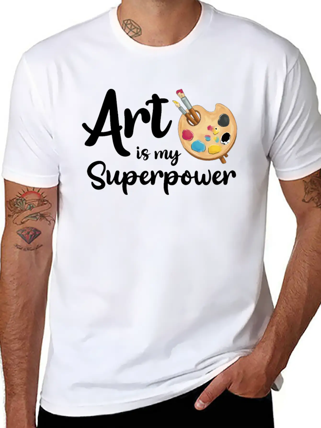 Art Is My Superpower Classic Cotton Tee – Unisex Comfort For Any Season