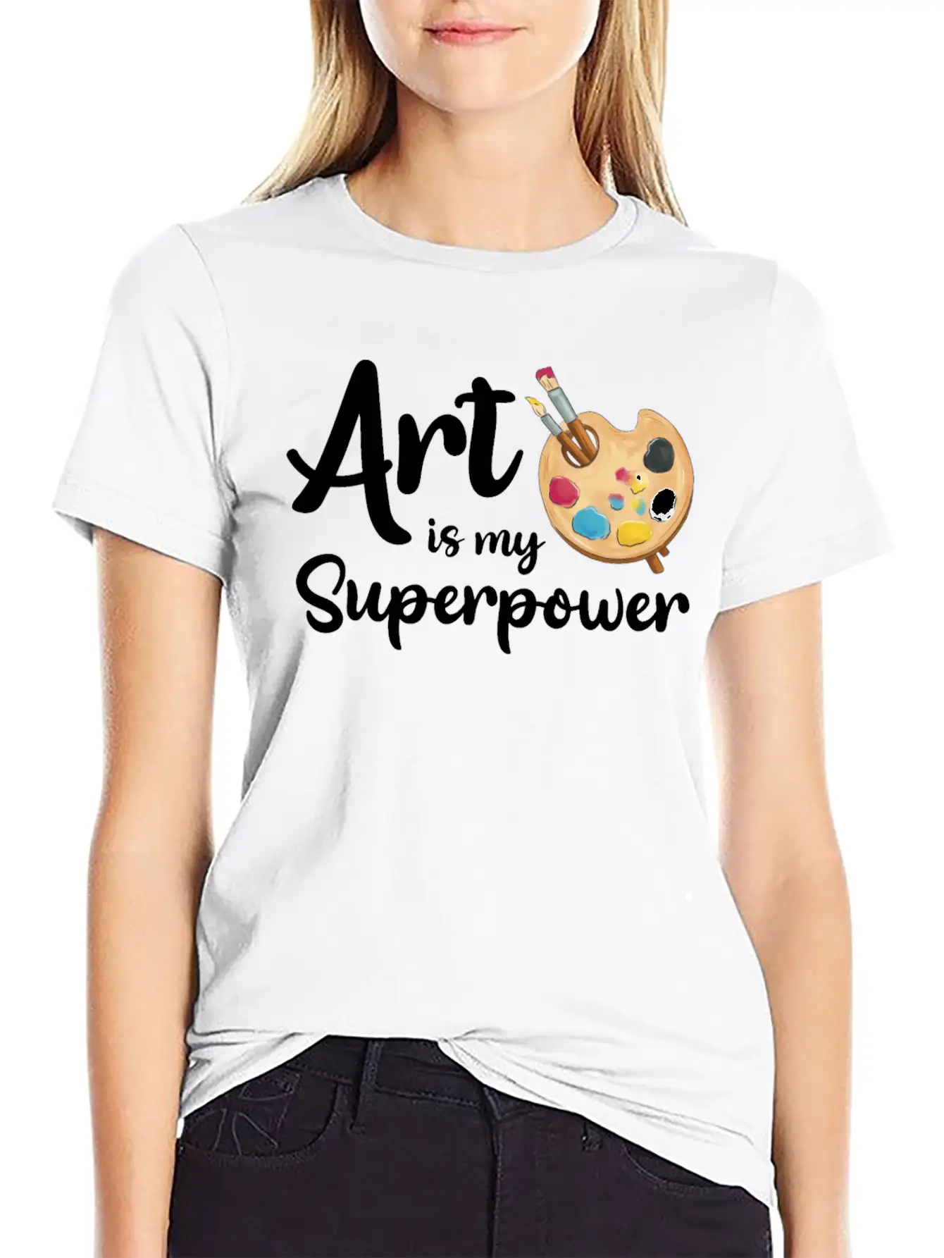 Art Is My Superpower Classic Cotton Tee – Unisex Comfort For Any Season