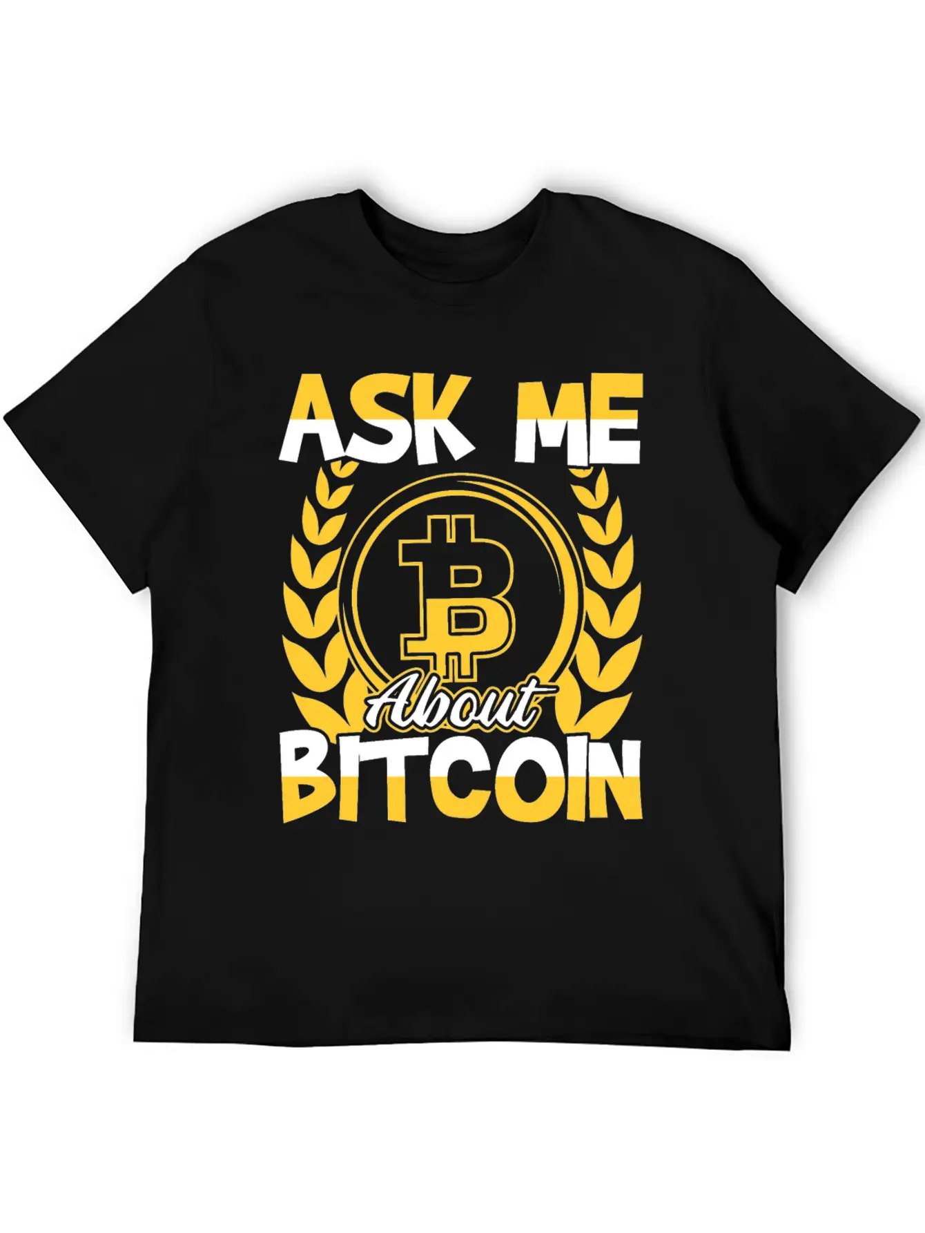 Ask Me About Bitcoin (BTC) Trader Investor Essential Unisex Summer Tee – Soft Cotton Casual Fit
