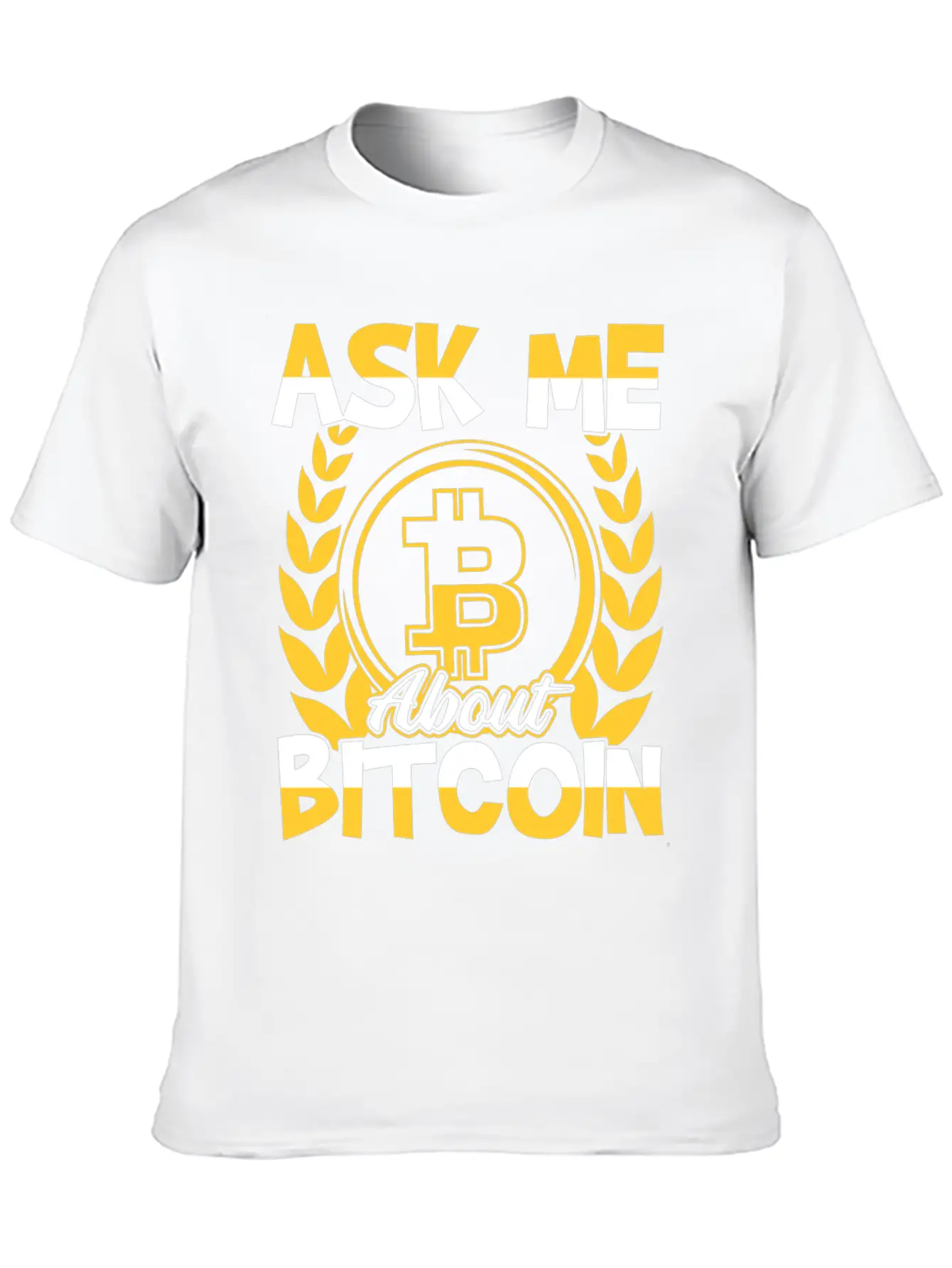 Ask Me About Bitcoin (BTC) Trader Investor Essential Unisex Summer Tee – Soft Cotton Casual Fit