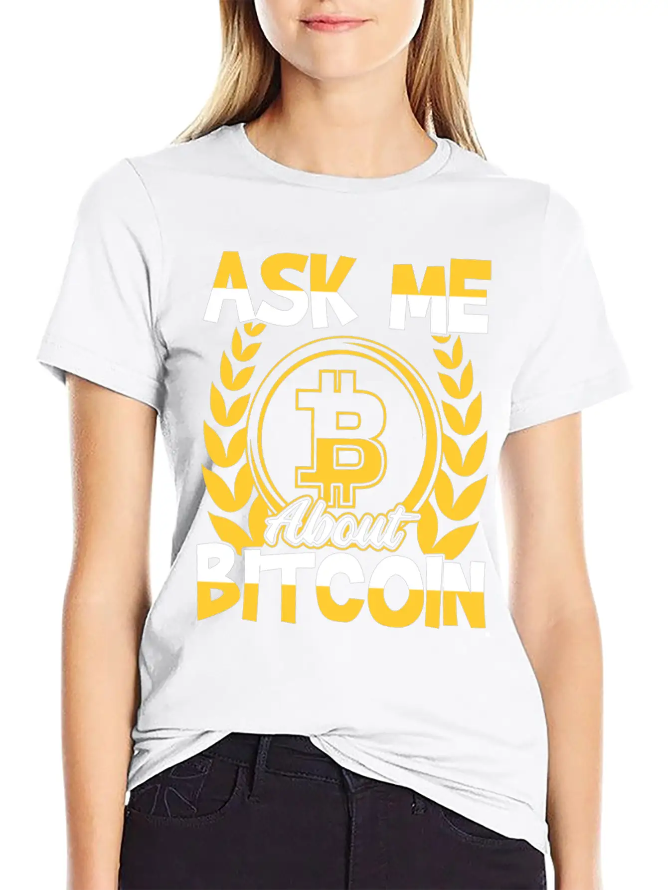 Ask Me About Bitcoin (BTC) Trader Investor Essential Unisex Summer Tee – Soft Cotton Casual Fit