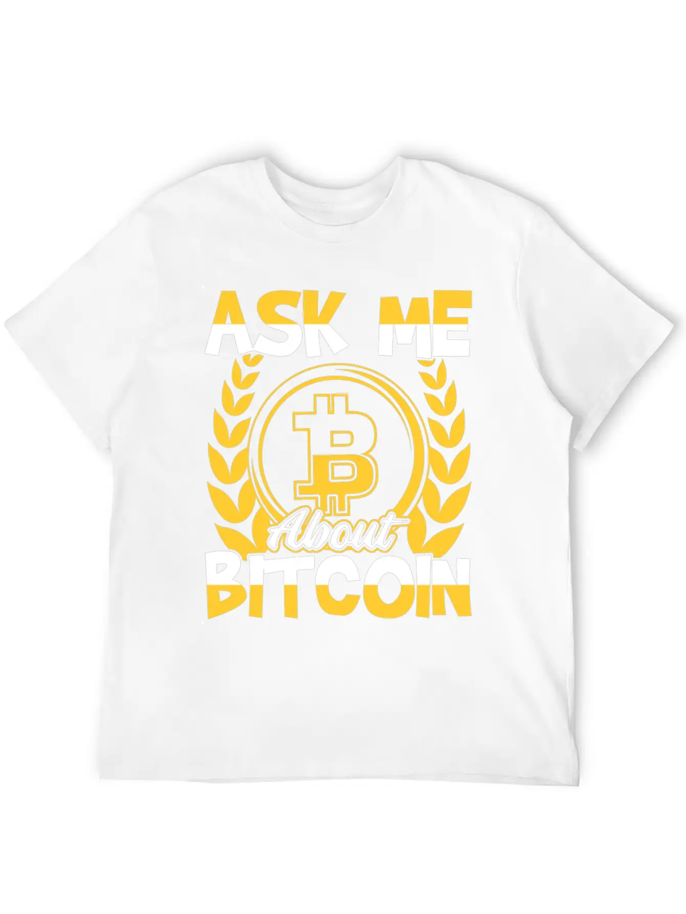Ask Me About Bitcoin (BTC) Trader Investor Essential Unisex Summer Tee – Soft Cotton Casual Fit