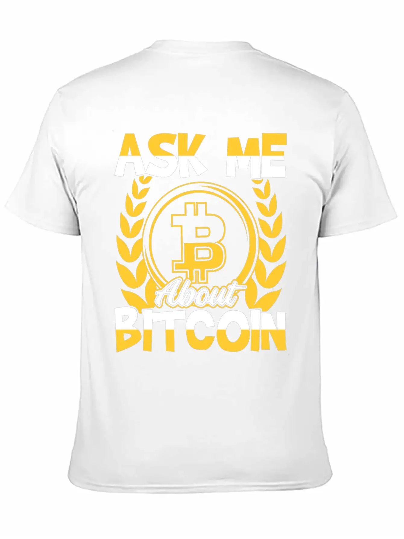 Ask Me About Bitcoin (BTC) Trader Investor Essential Unisex Summer Tee – Soft Cotton Casual Fit