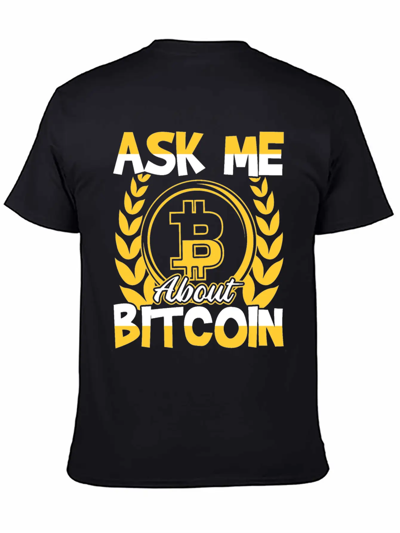 Ask Me About Bitcoin (BTC) Trader Investor Essential Unisex Summer Tee – Soft Cotton Casual Fit