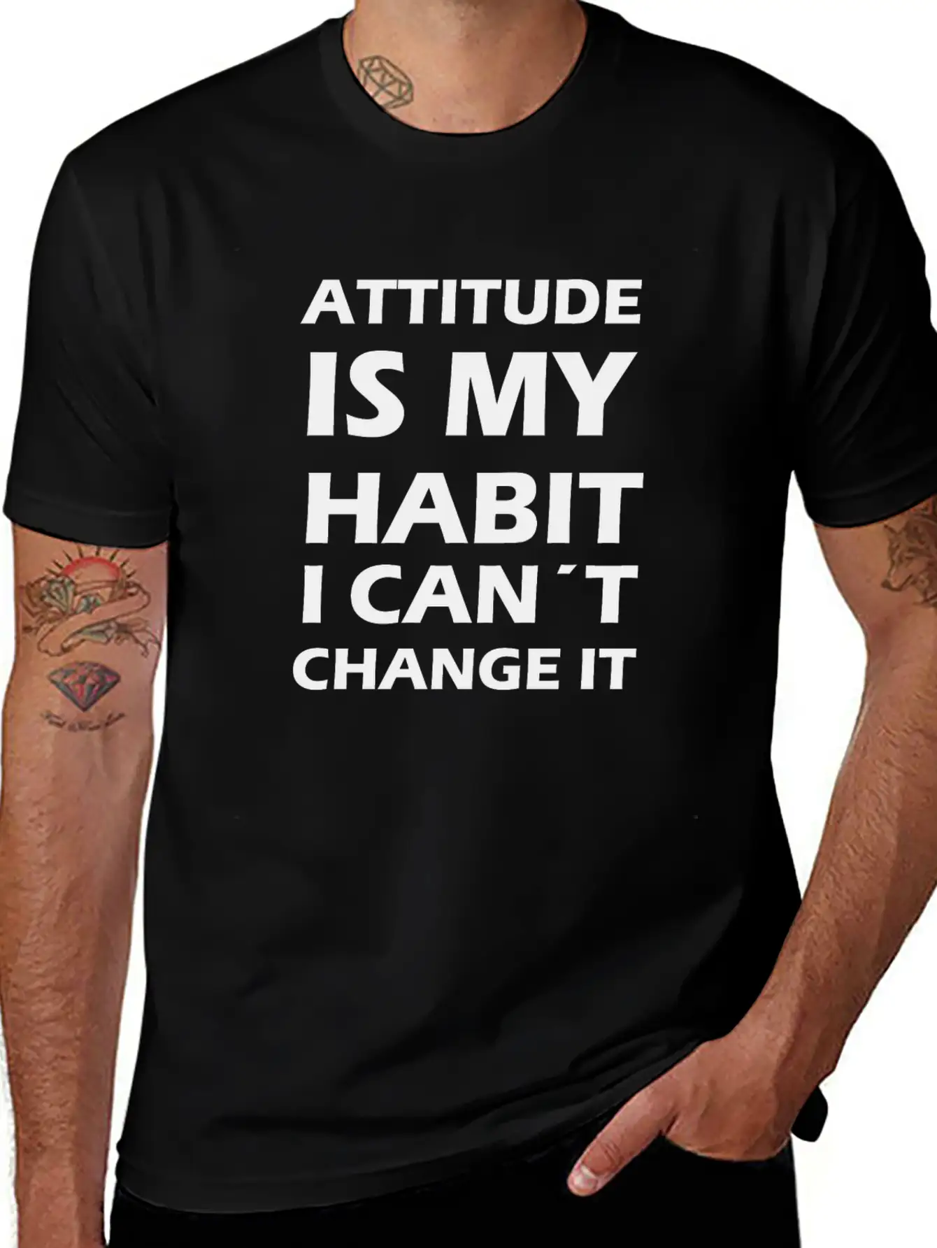 Attitude Is My Habit Classic Cotton Tee – Unisex Comfort For Any Season