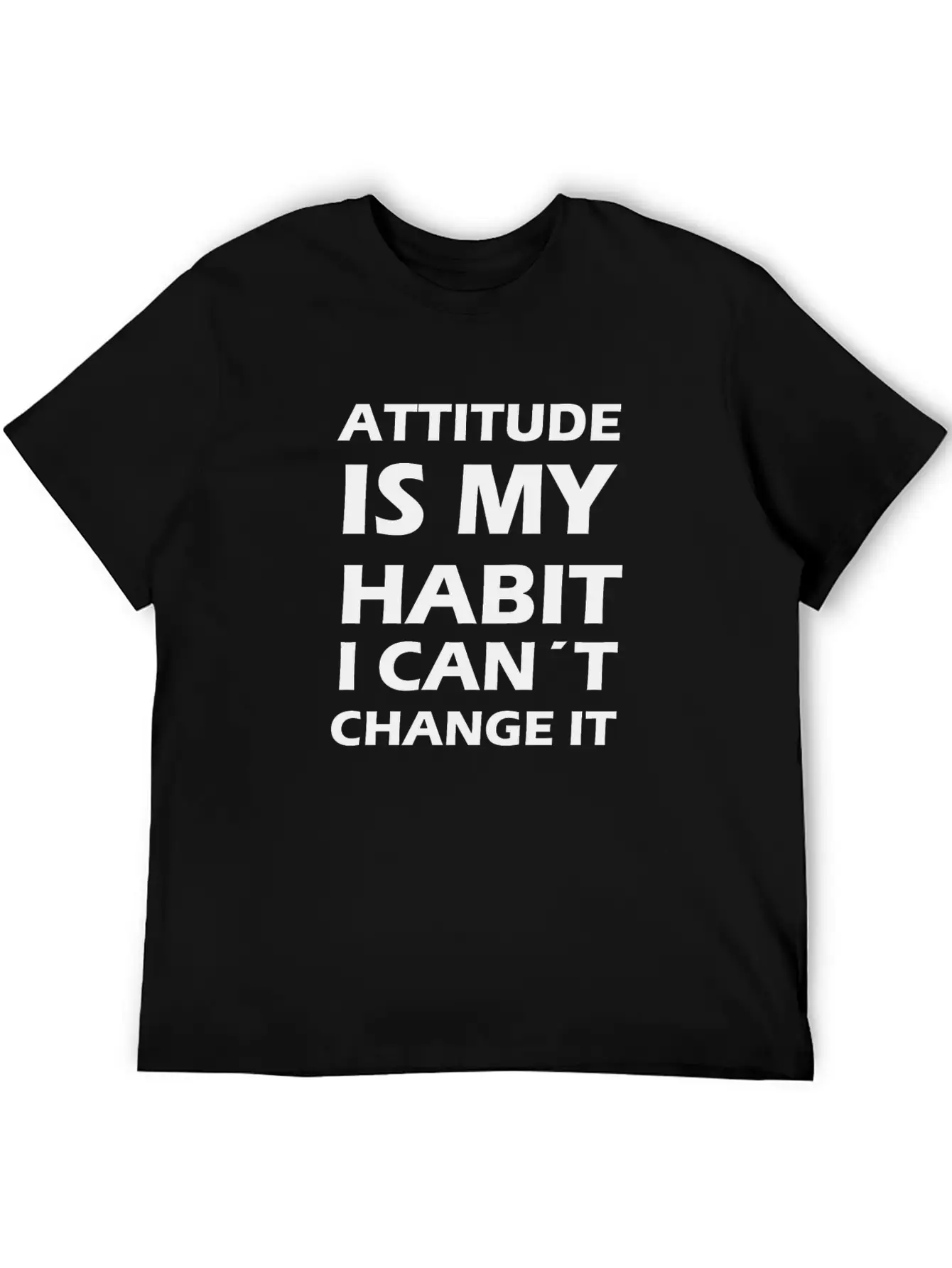 Attitude Is My Habit Classic Cotton Tee – Unisex Comfort For Any Season