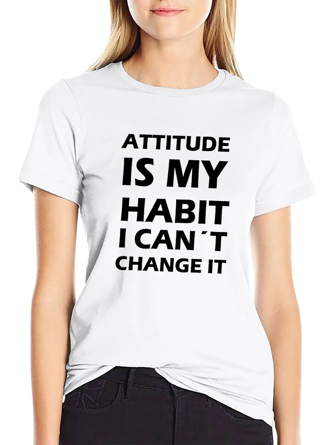 Attitude Is My Habit Classic Cotton Tee – Unisex Comfort For Any Season