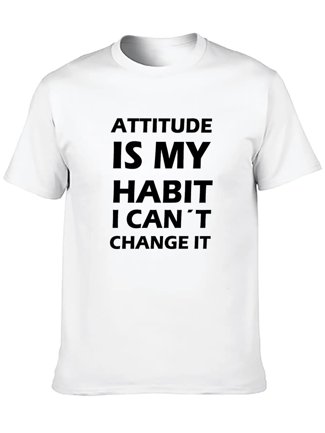 Attitude Is My Habit Classic Cotton Tee – Unisex Comfort For Any Season
