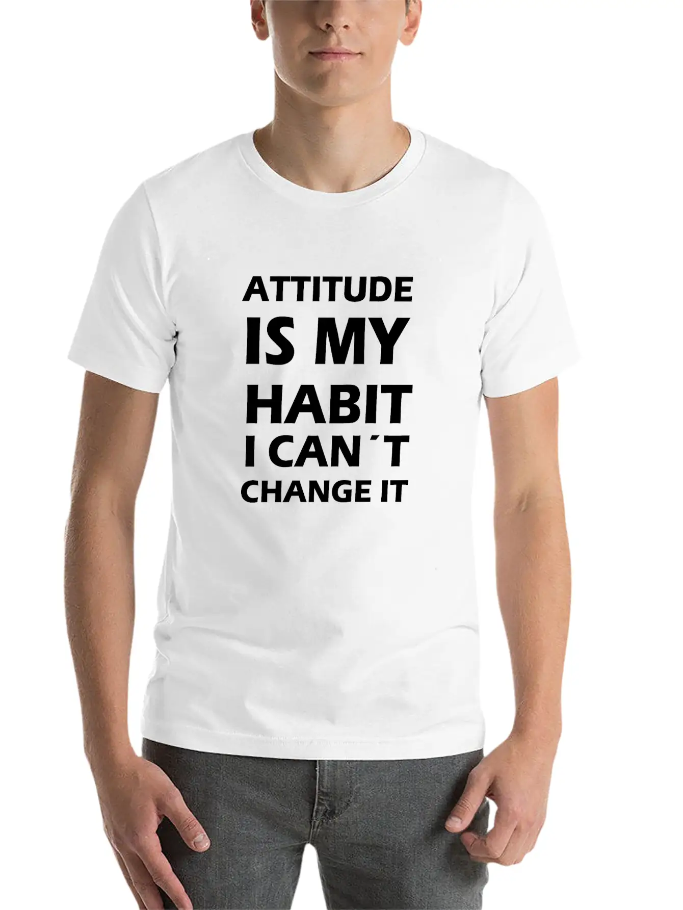 Attitude Is My Habit Classic Cotton Tee – Unisex Comfort For Any Season