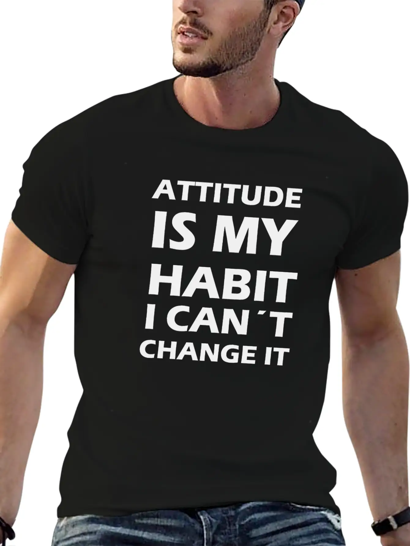 Attitude Is My Habit Classic Cotton Tee – Unisex Comfort For Any Season