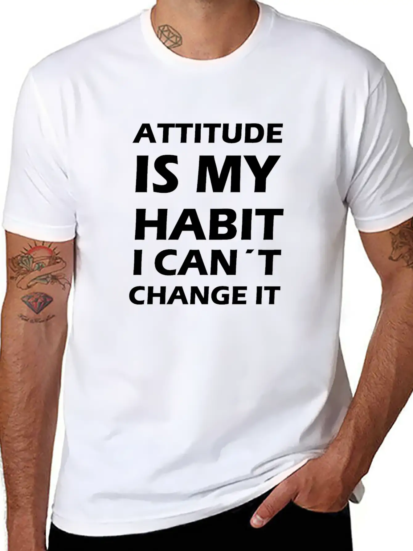 Attitude Is My Habit Classic Cotton Tee – Unisex Comfort For Any Season