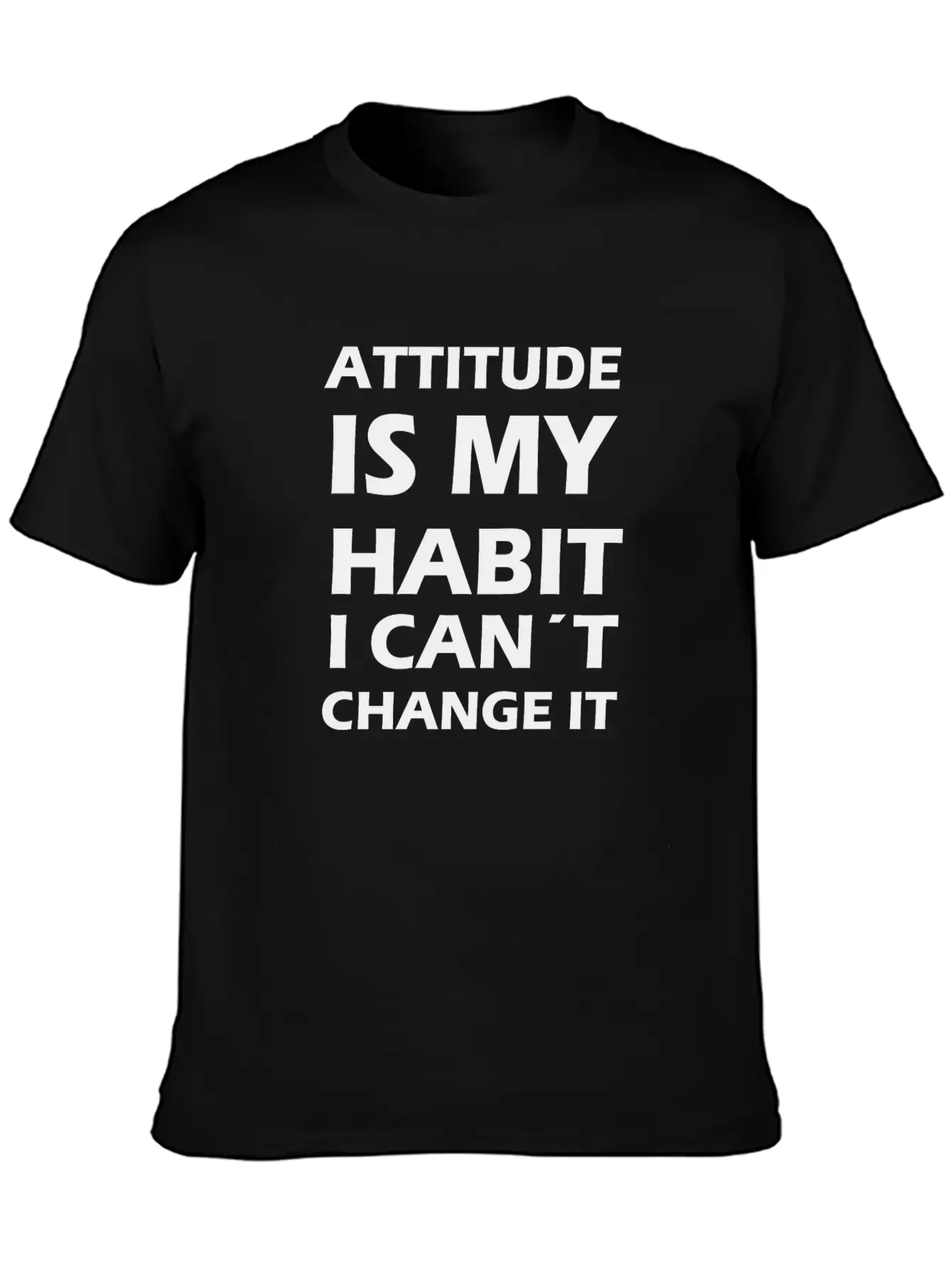 Attitude Is My Habit Classic Cotton Tee – Unisex Comfort For Any Season