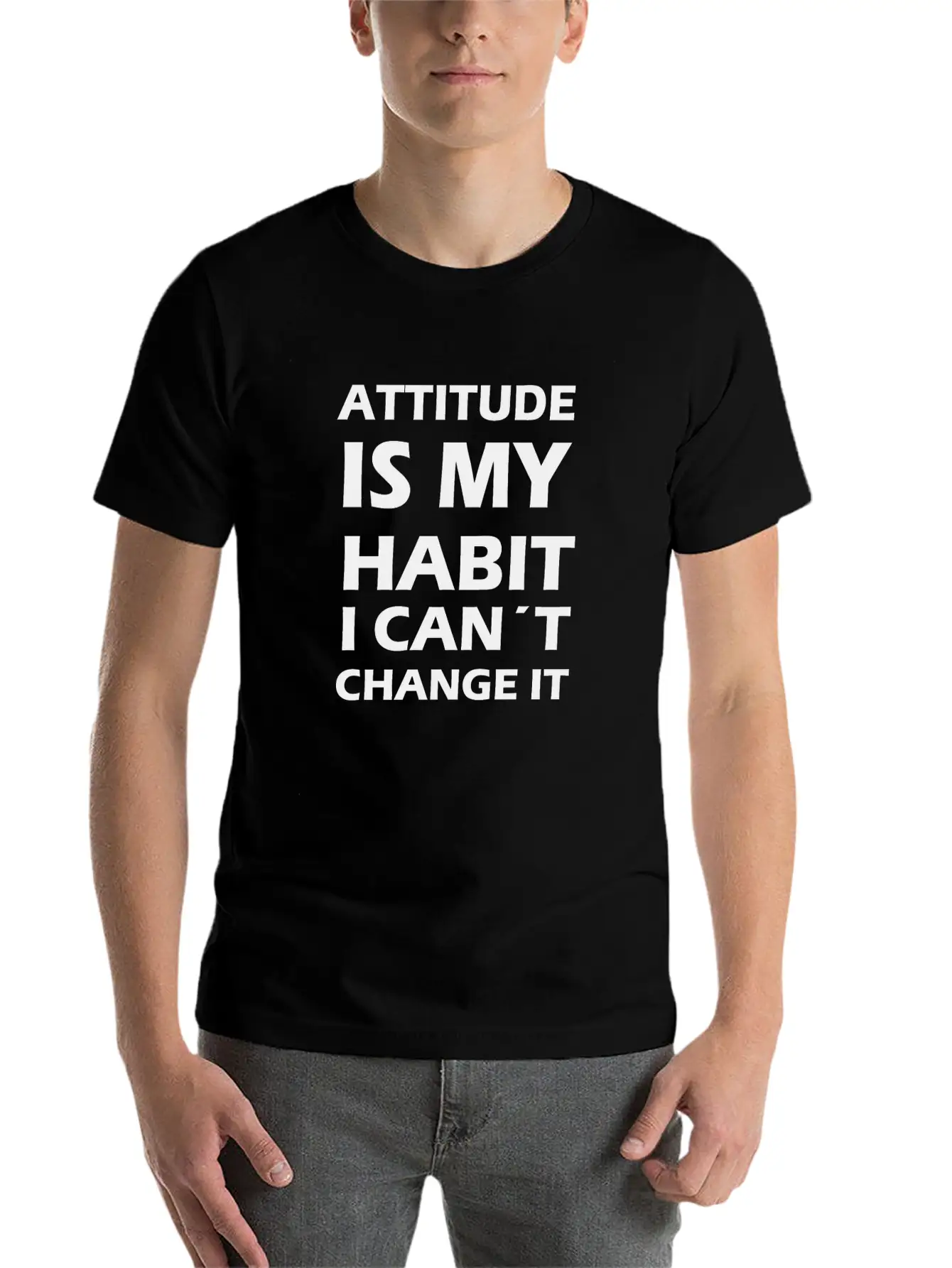 Attitude Is My Habit Classic Cotton Tee – Unisex Comfort For Any Season