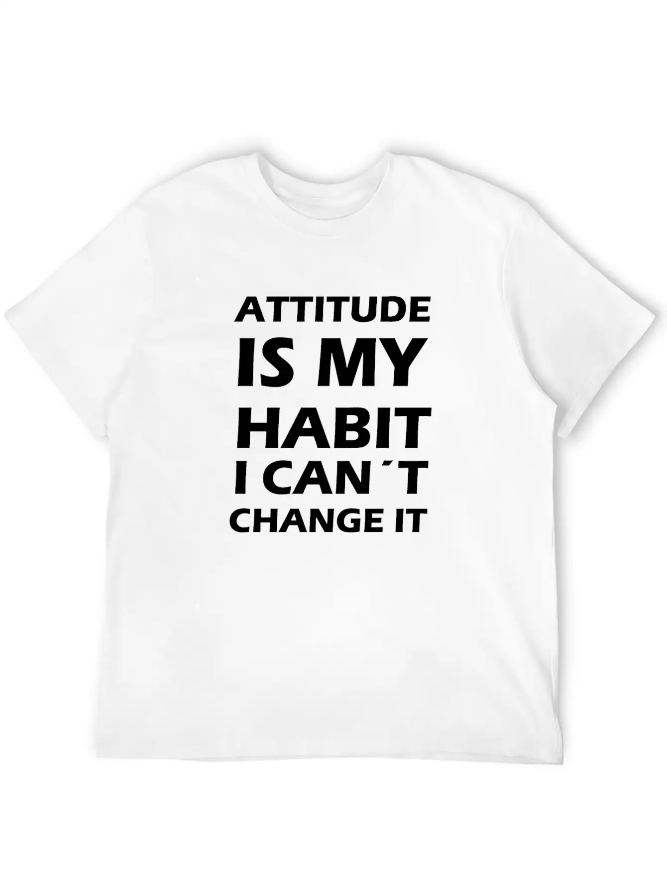 Attitude Is My Habit Classic Cotton Tee – Unisex Comfort For Any Season