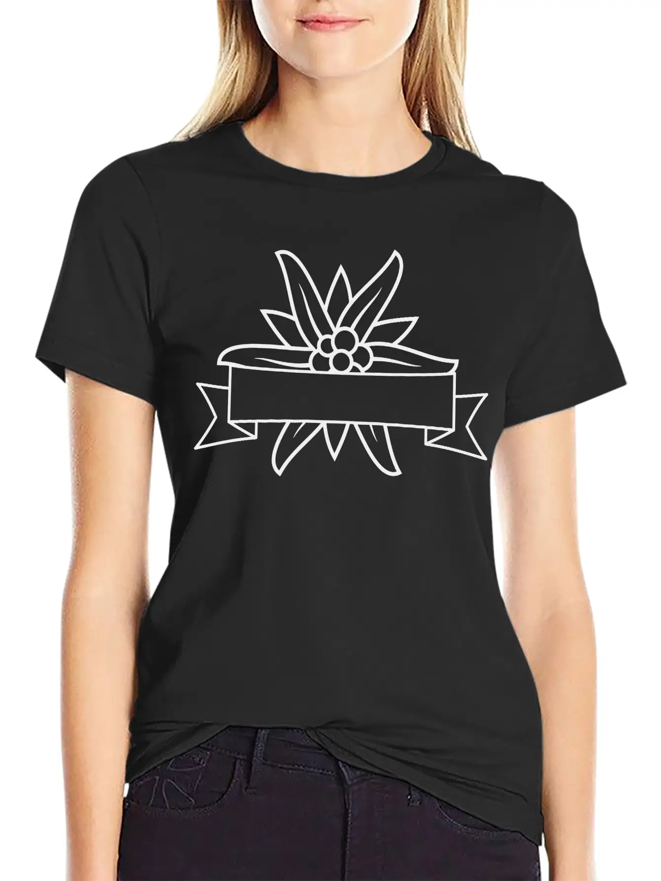 Banner Text Edelweiss Classic Cotton Tee – Unisex Comfort For Any Season