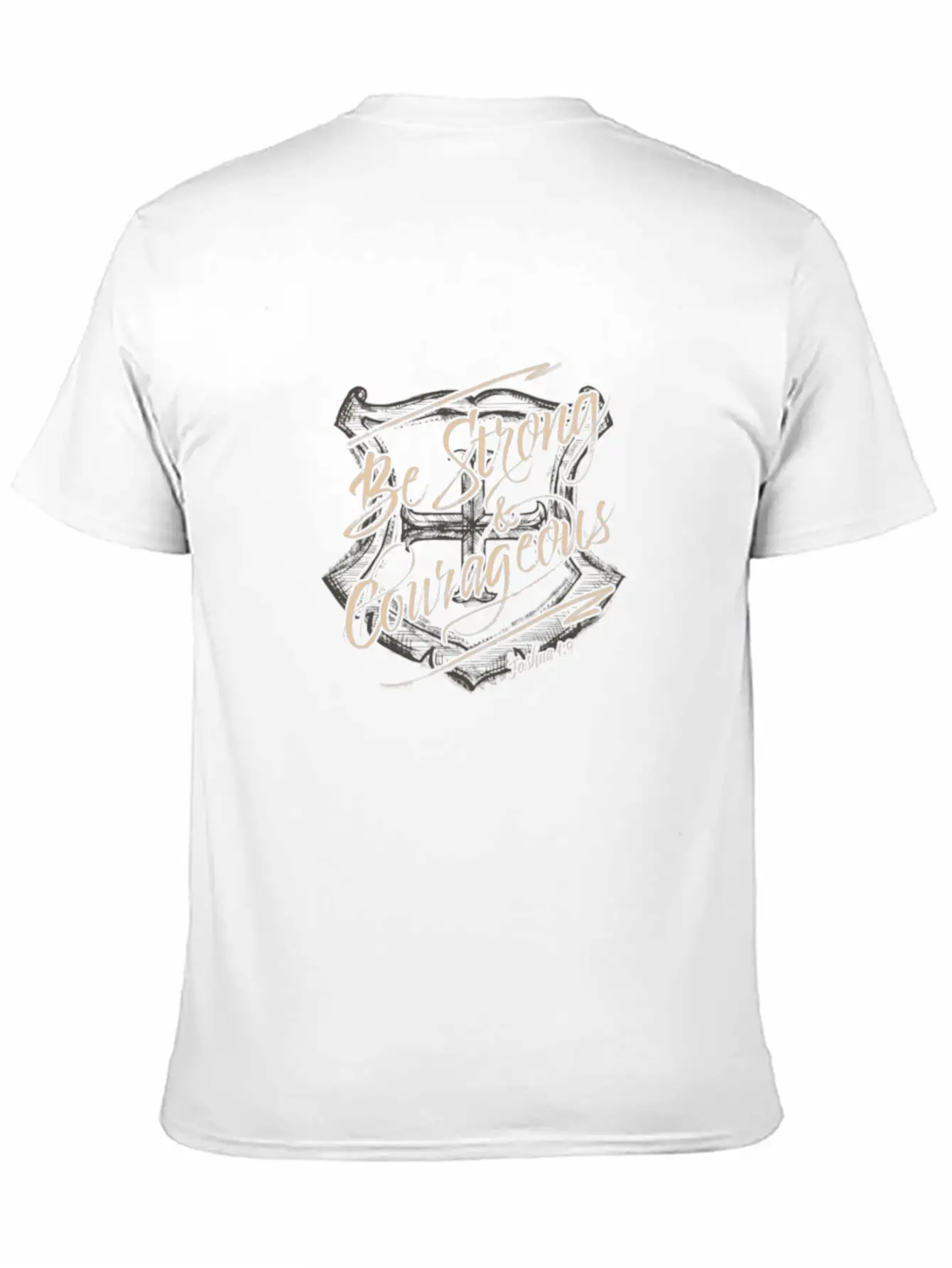 Be Strong And Courageous Classic Cotton Tee – Unisex Comfort For Any Season