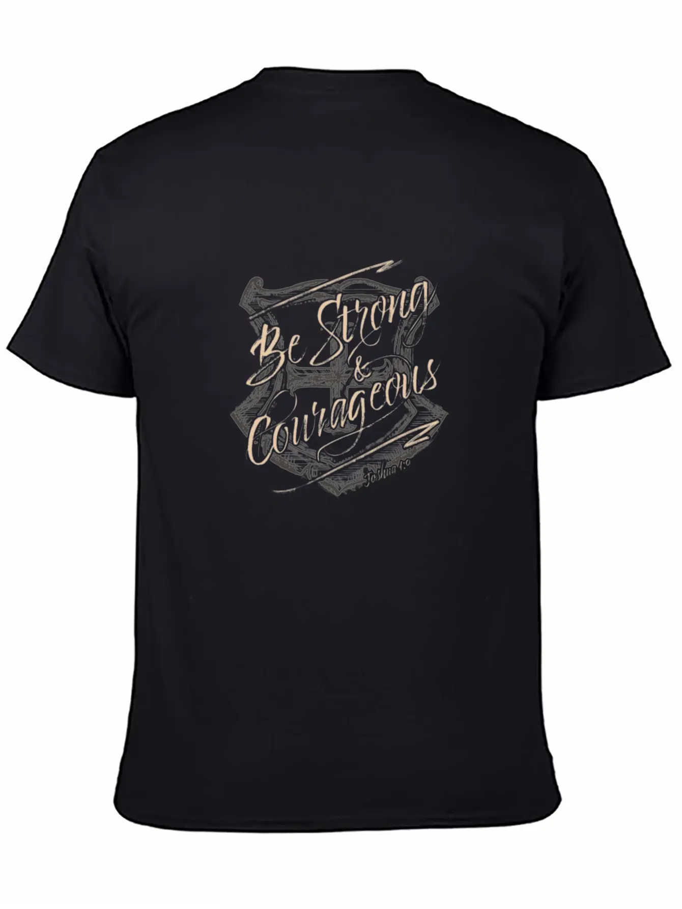 Be Strong And Courageous Classic Cotton Tee – Unisex Comfort For Any Season