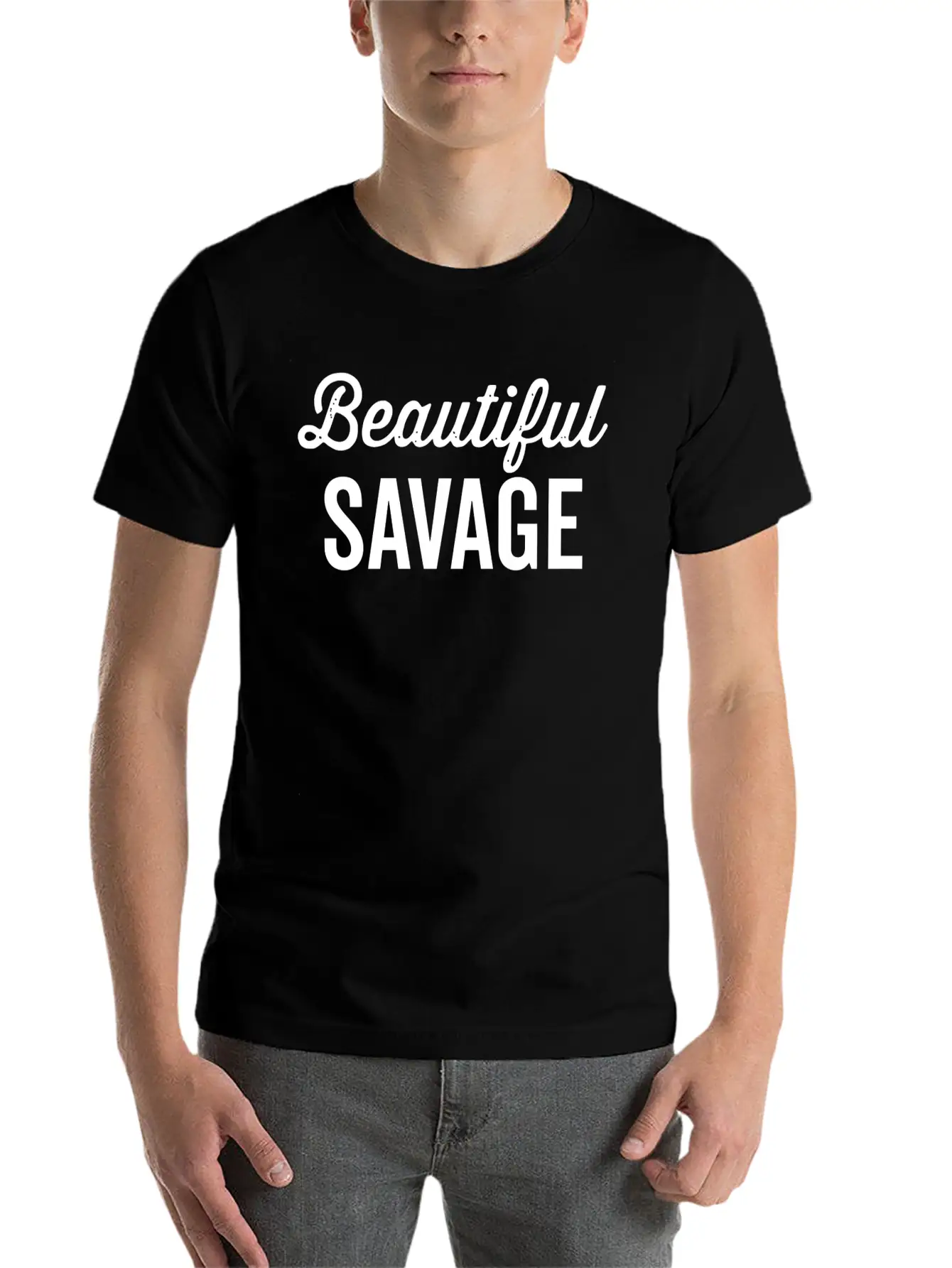 Beautiful Savage Essential Unisex Summer Tee – Soft Cotton Casual Fit