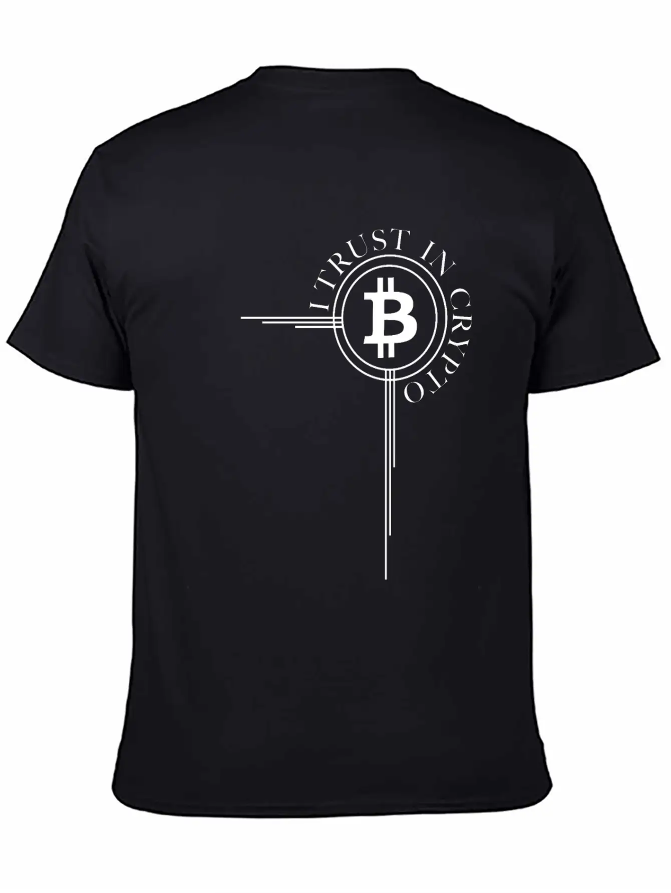 Bitcoin Button Bitcoin Cross - Cryptocurrency Classic Cotton Tee – Unisex Comfort For Any Season