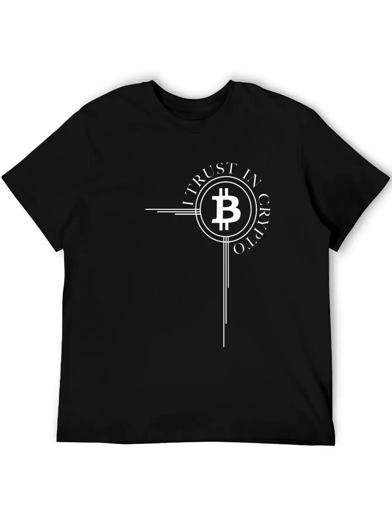 Bitcoin Button Bitcoin Cross - Cryptocurrency Classic Cotton Tee – Unisex Comfort For Any Season