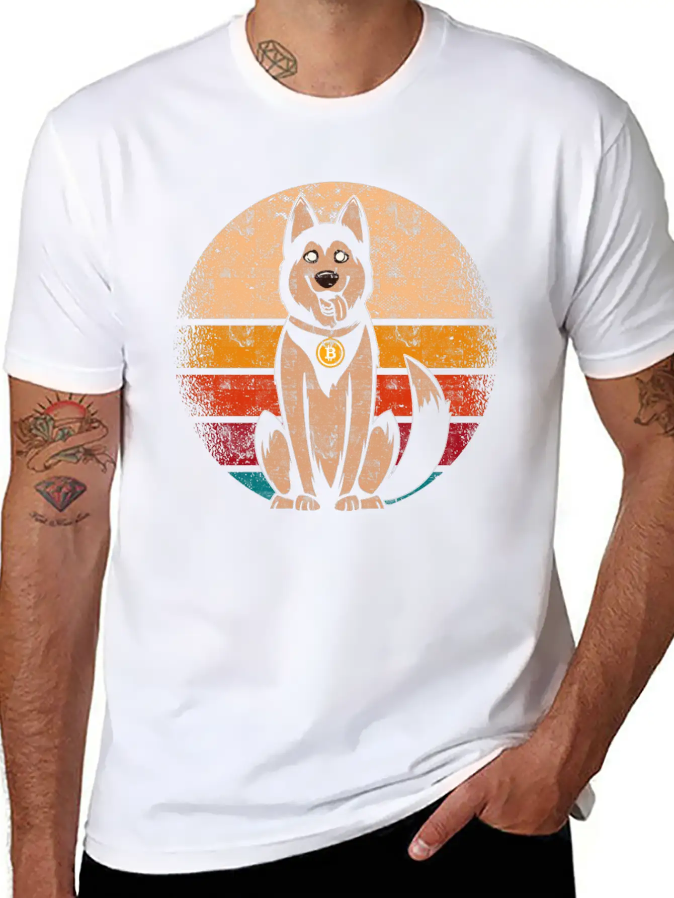 Bitcoin Dog Classic Cotton Tee – Unisex Comfort For Any Season
