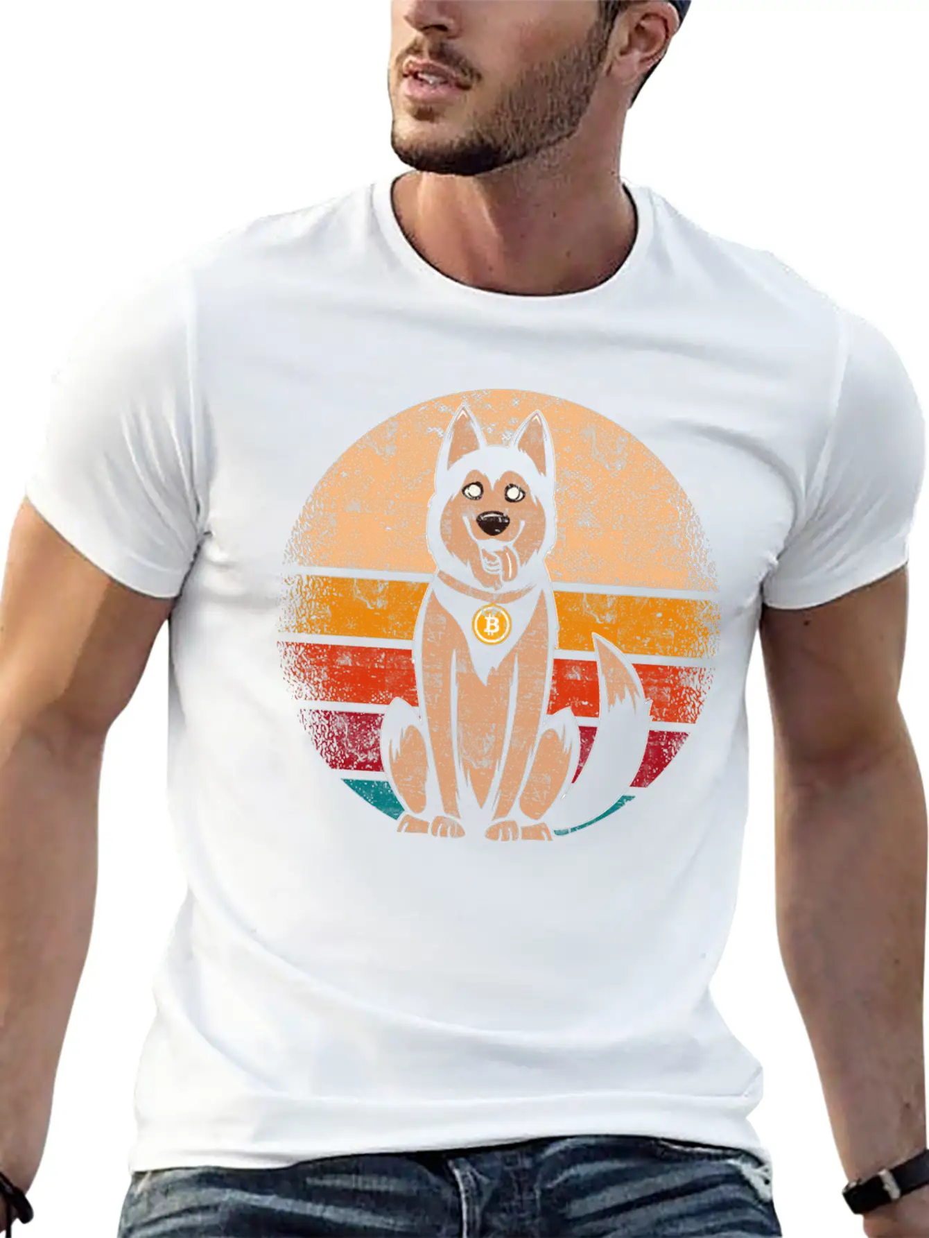 Bitcoin Dog Classic Cotton Tee – Unisex Comfort For Any Season