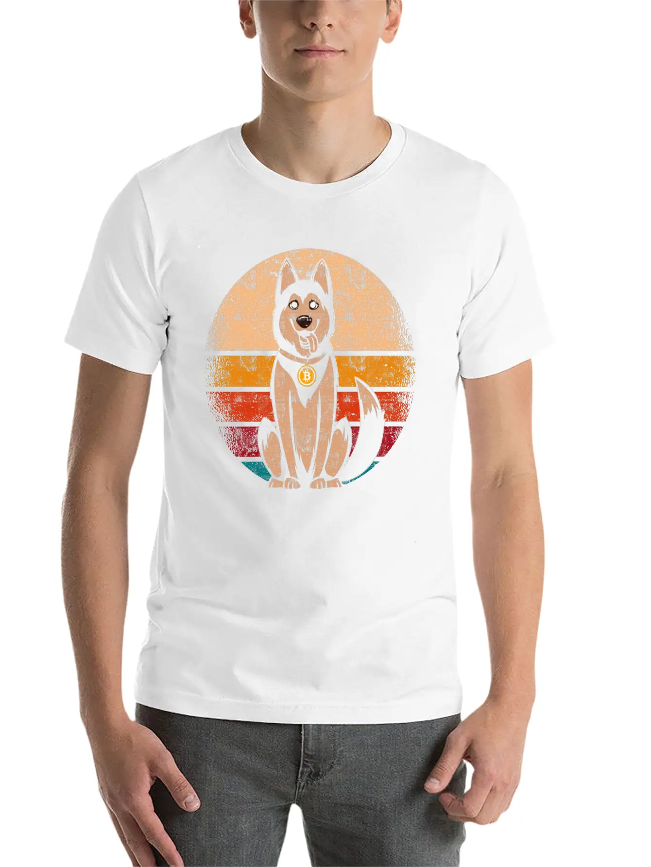 Bitcoin Dog Classic Cotton Tee – Unisex Comfort For Any Season