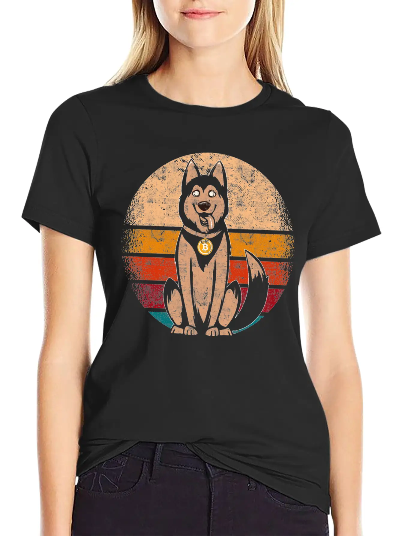 Bitcoin Dog Classic Cotton Tee – Unisex Comfort For Any Season