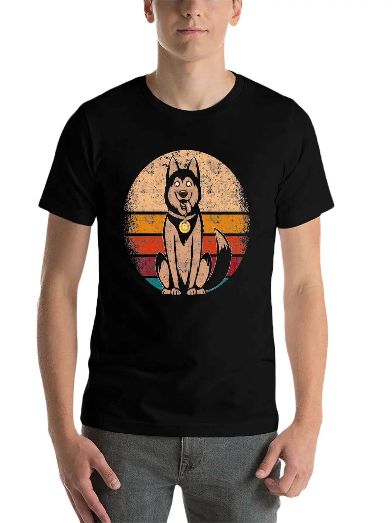 Bitcoin Dog Classic Cotton Tee – Unisex Comfort For Any Season