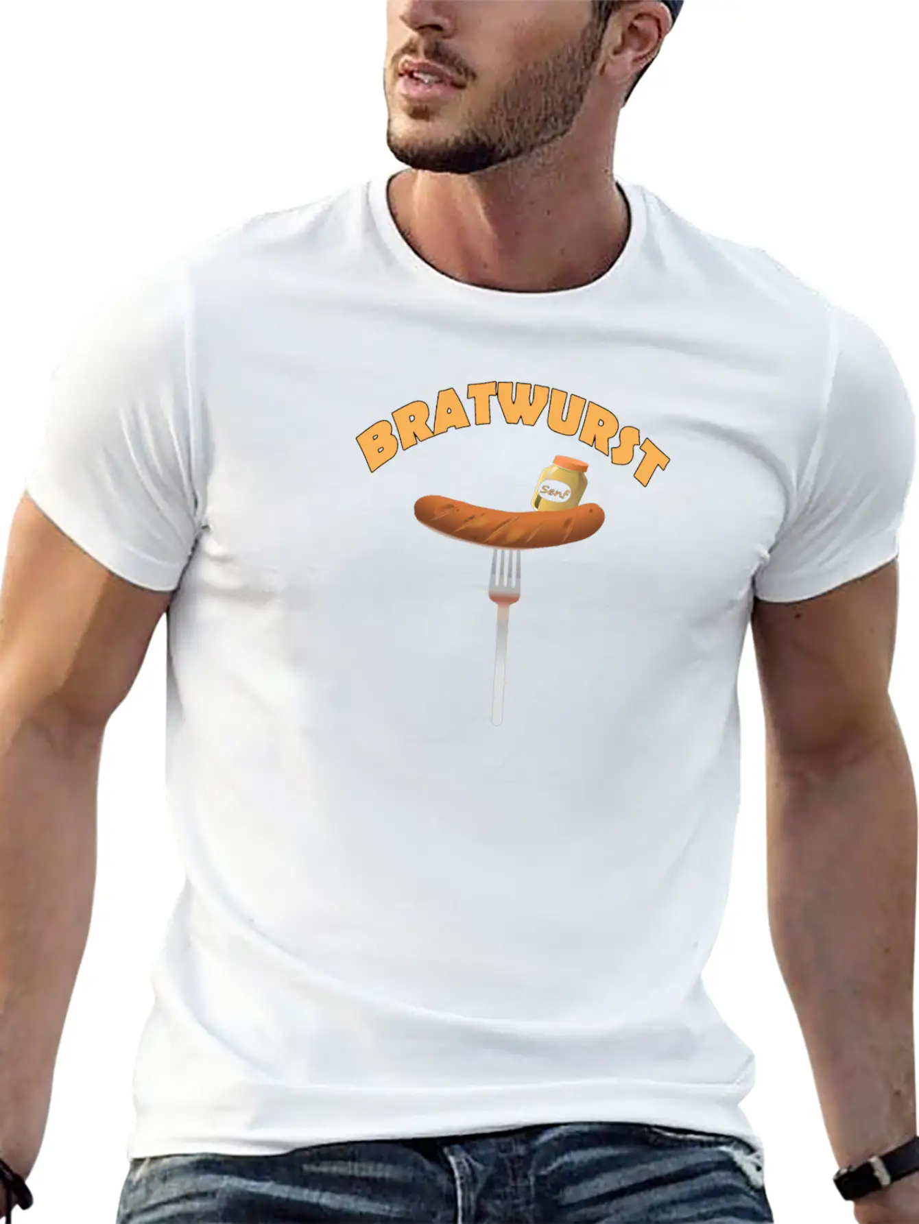 BRATWURST Classic Cotton Tee – Unisex Comfort For Any Season