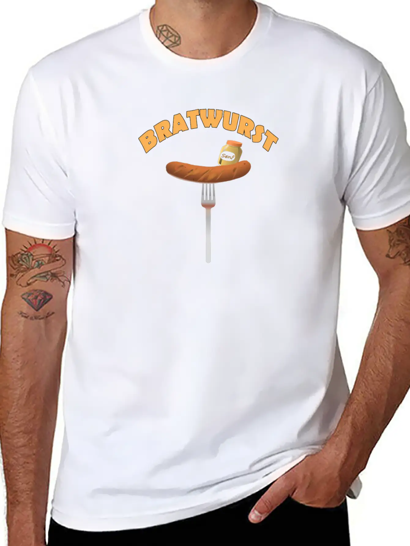 BRATWURST Classic Cotton Tee – Unisex Comfort For Any Season